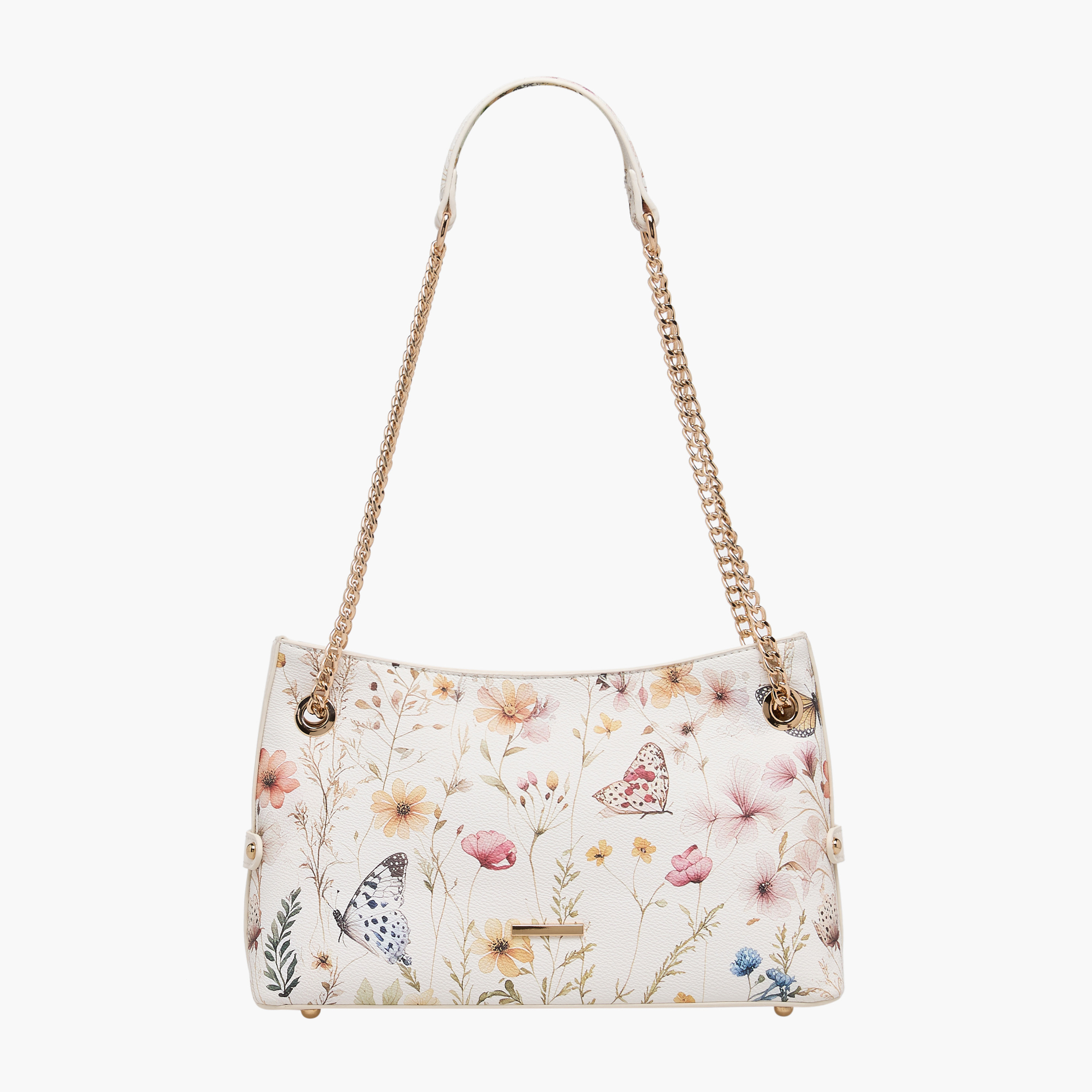 شنطة كتف بطبعات زهرية وحزام سلسلة من ساشا-women-bagsandwallets-handbags-image-1