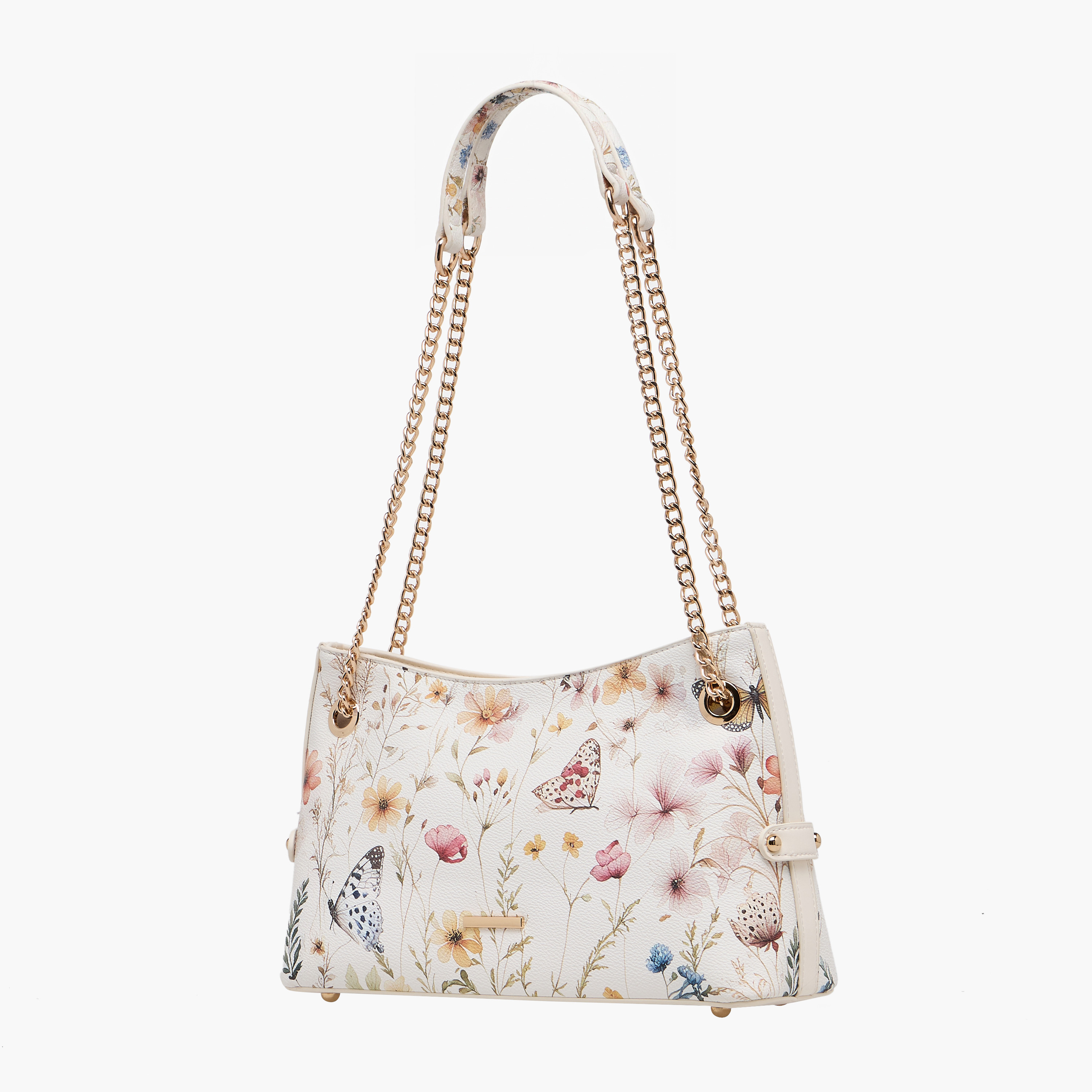 شنطة كتف بطبعات زهرية وحزام سلسلة من ساشا-women-bagsandwallets-handbags-image-3