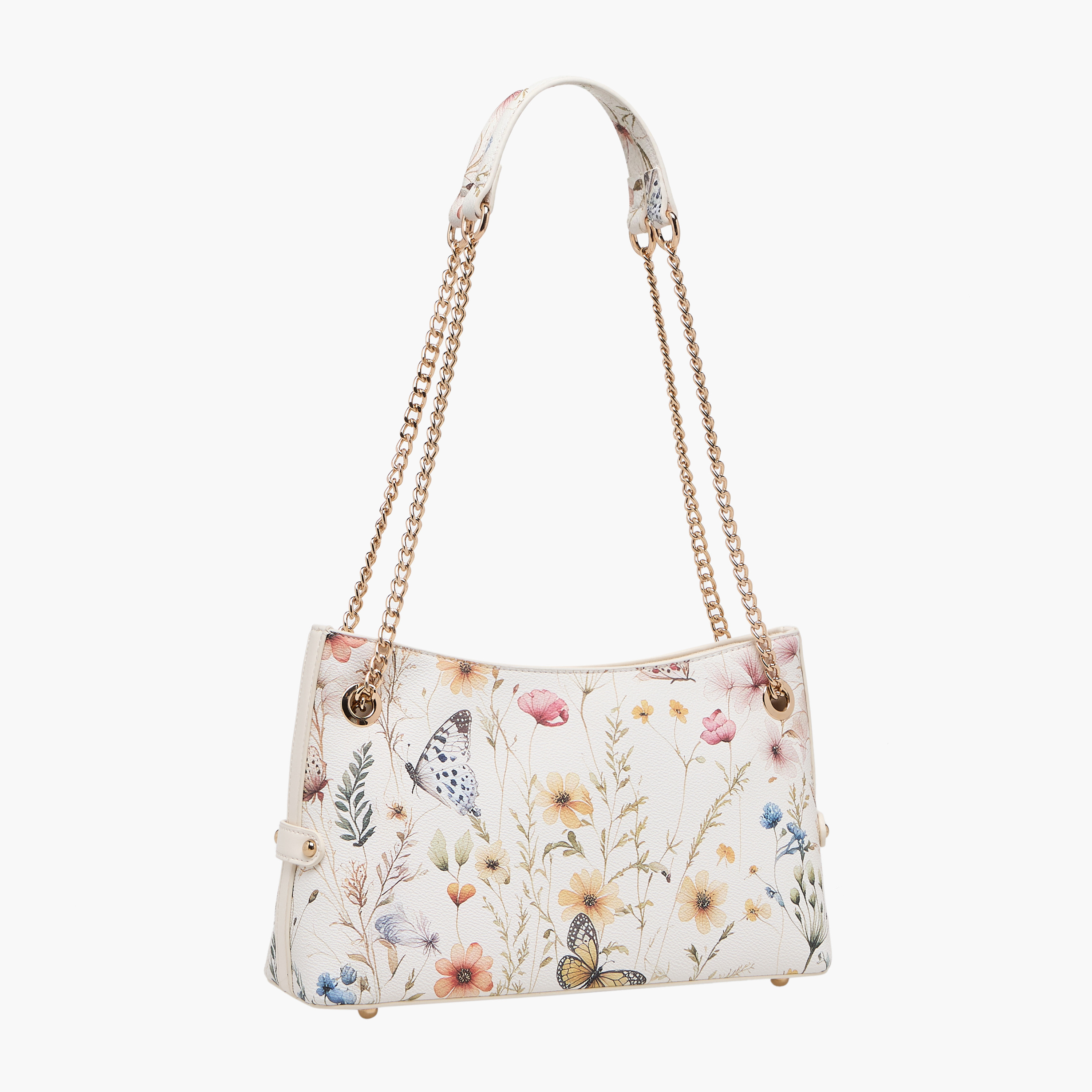 شنطة كتف بطبعات زهرية وحزام سلسلة من ساشا-women-bagsandwallets-handbags-image-4
