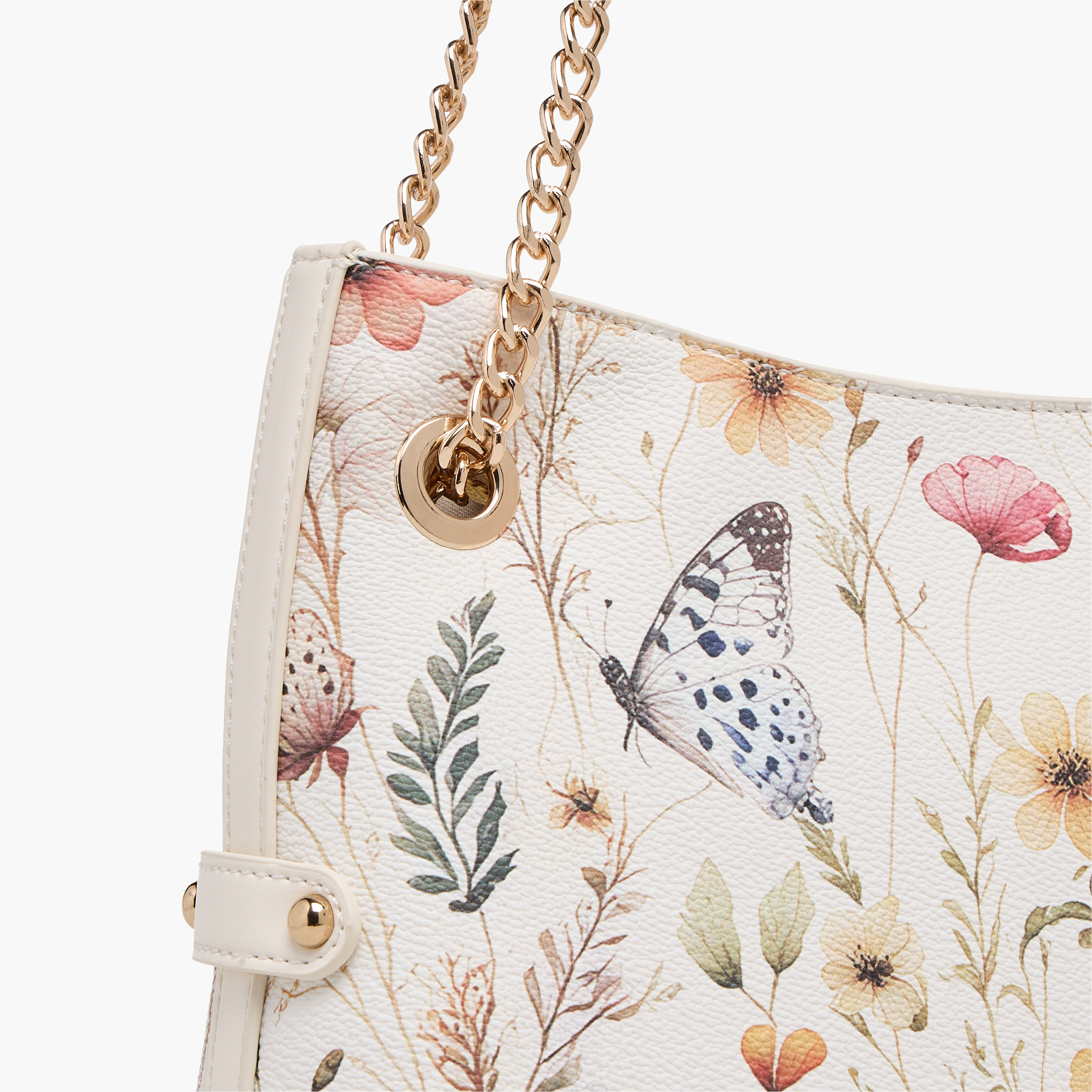 شنطة كتف بطبعات زهرية وحزام سلسلة من ساشا-women-bagsandwallets-handbags-image-6
