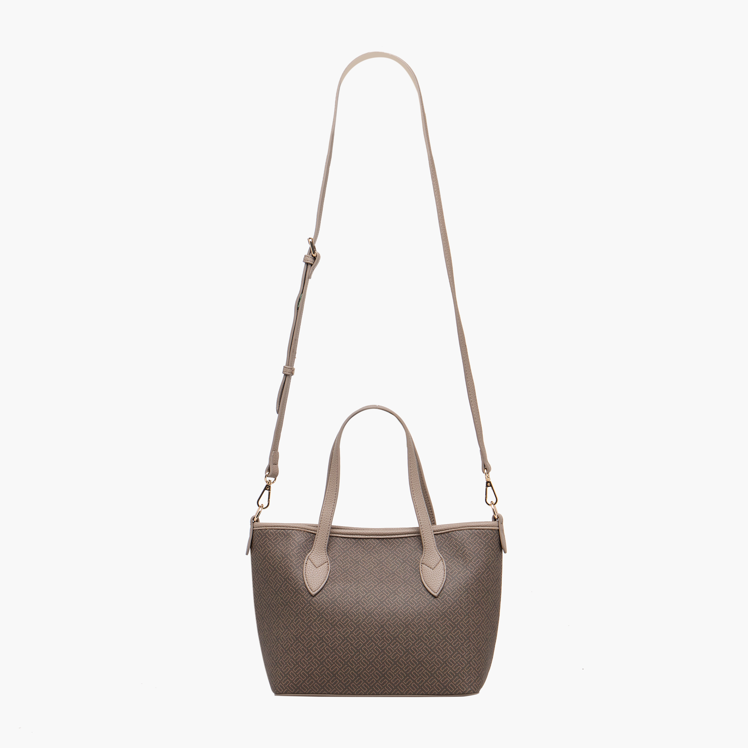 شنطة توتي بطبعات مونوجرام مع محفظة من ساشا-women-bagsandwallets-handbags-image-3