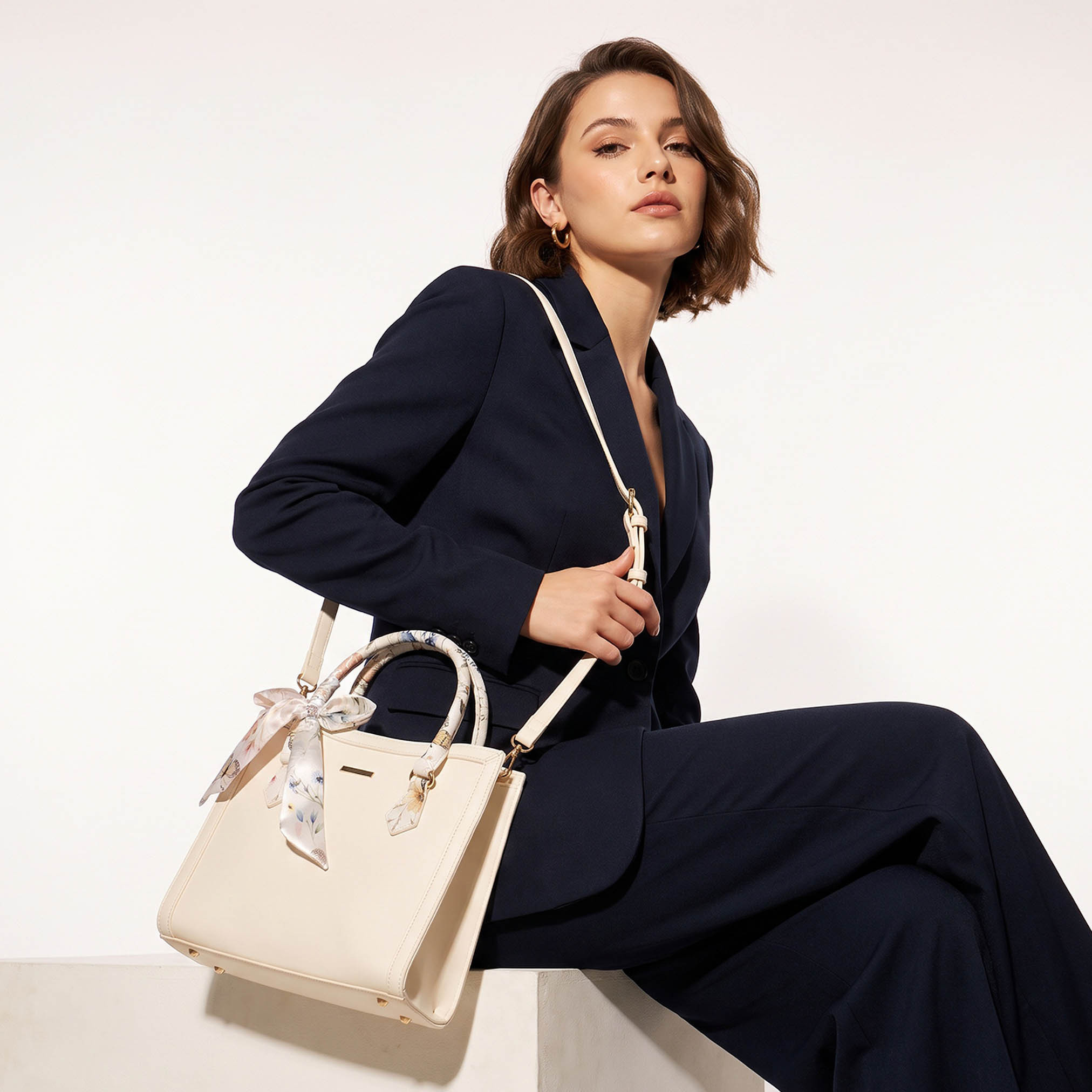 شنطة توتي سادة بوشاح من ساشا-women-bagsandwallets-handbags-image-2