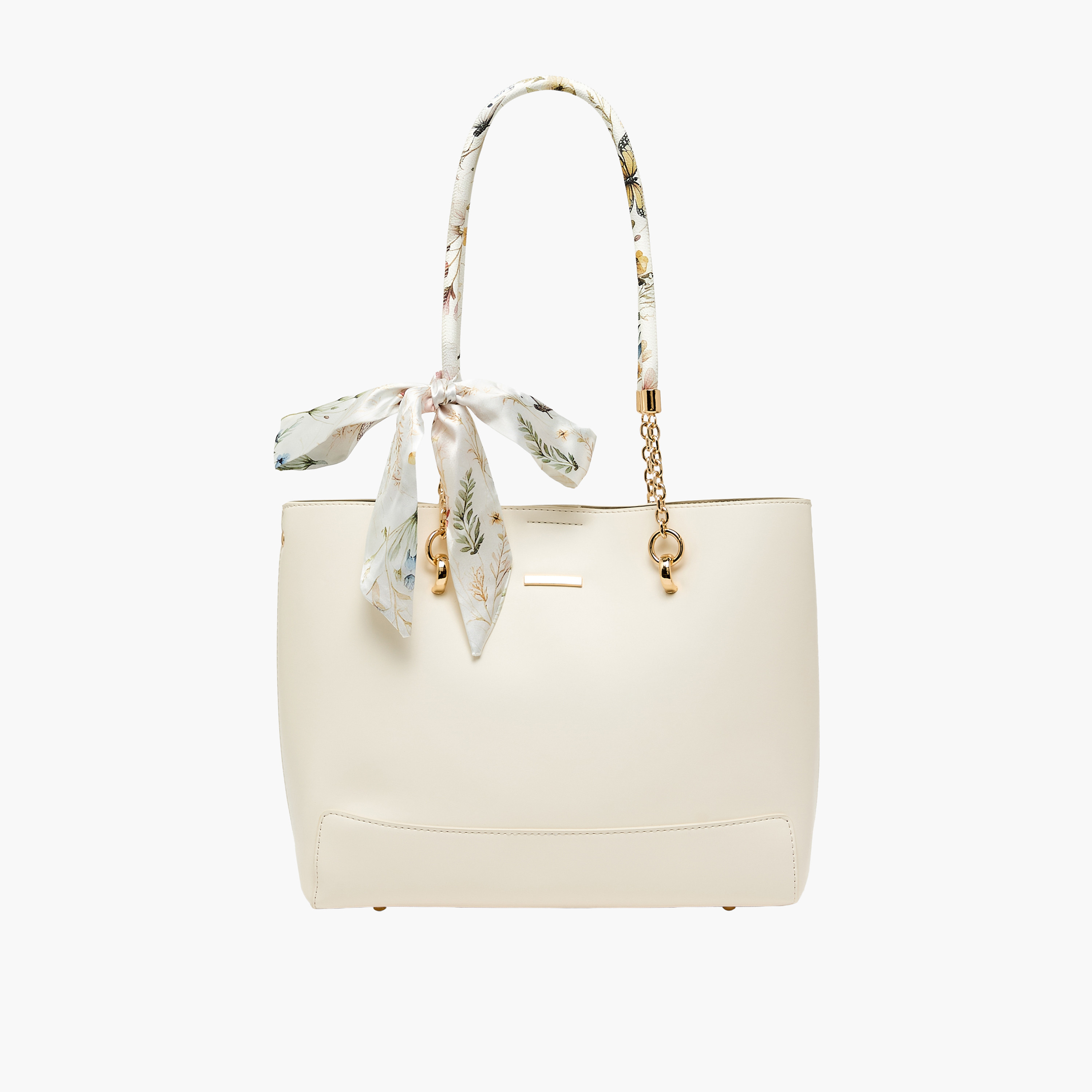 شنطة توتي بوشاح زهري وزر إغلاق من ساشا-women-bagsandwallets-handbags-image-1