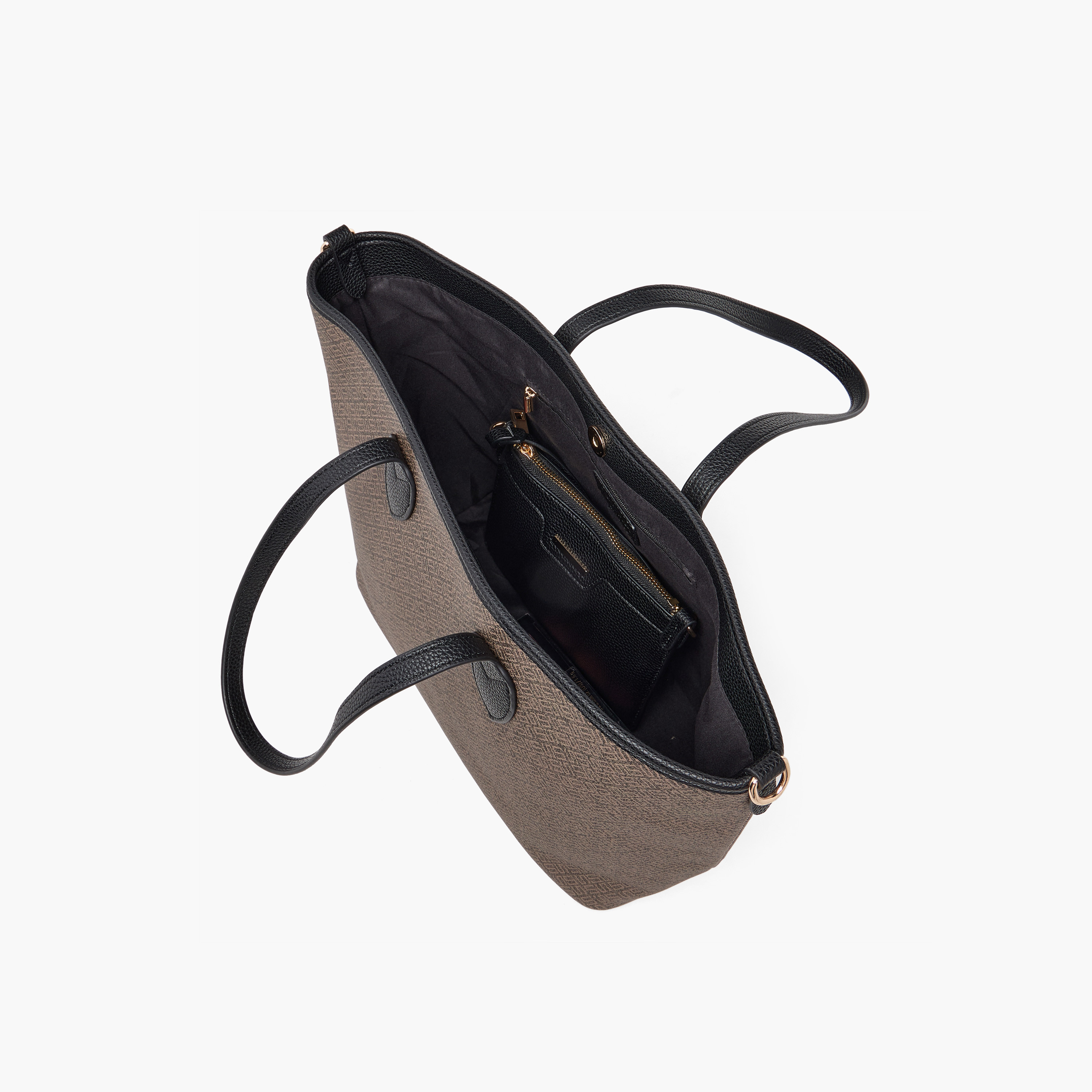 شنطة توتي بطبعات مونوجرام مع محفظة من ساشا-women-bagsandwallets-handbags-image-9