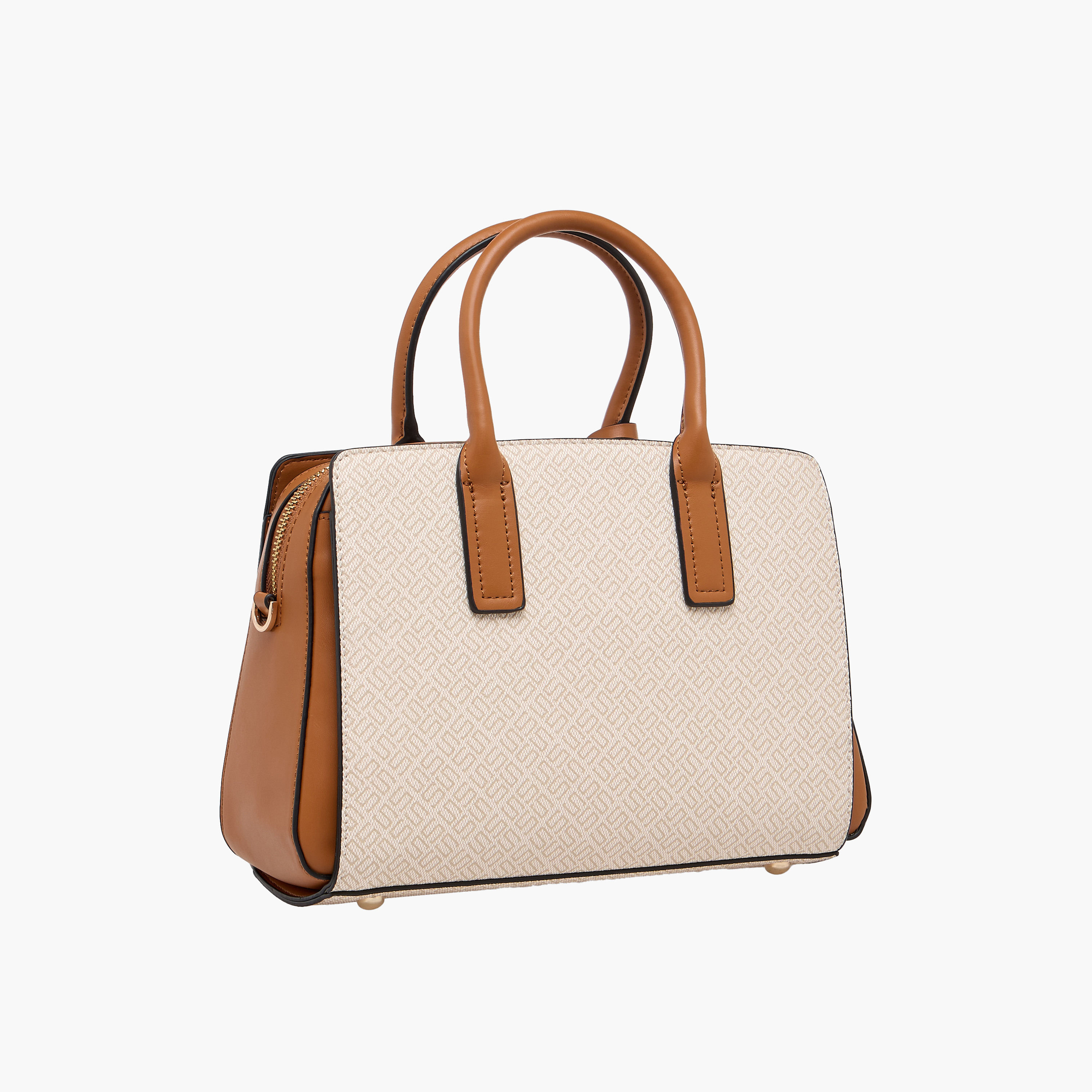 شنطة توت بحزام قابل للفصل وطبعات مونوجرام من ساشا-women-bagsandwallets-handbags-image-4