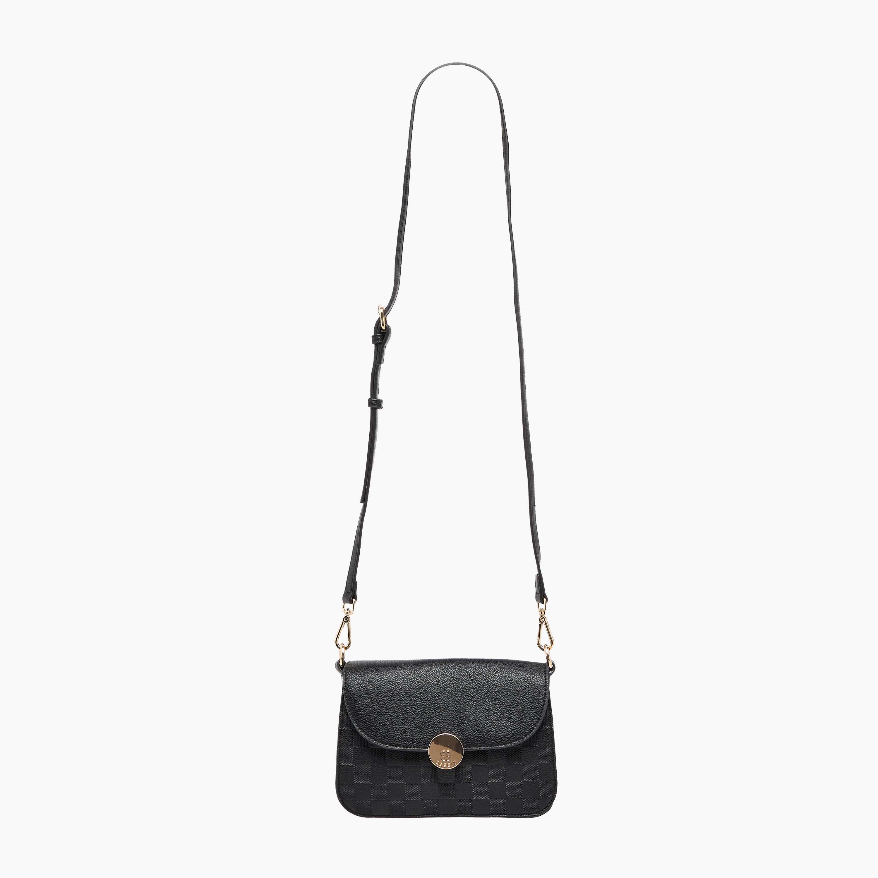 Bessie London Textured Crossbody Bag with Magnetic Closure-women-bagsandwallets-handbags-image-3