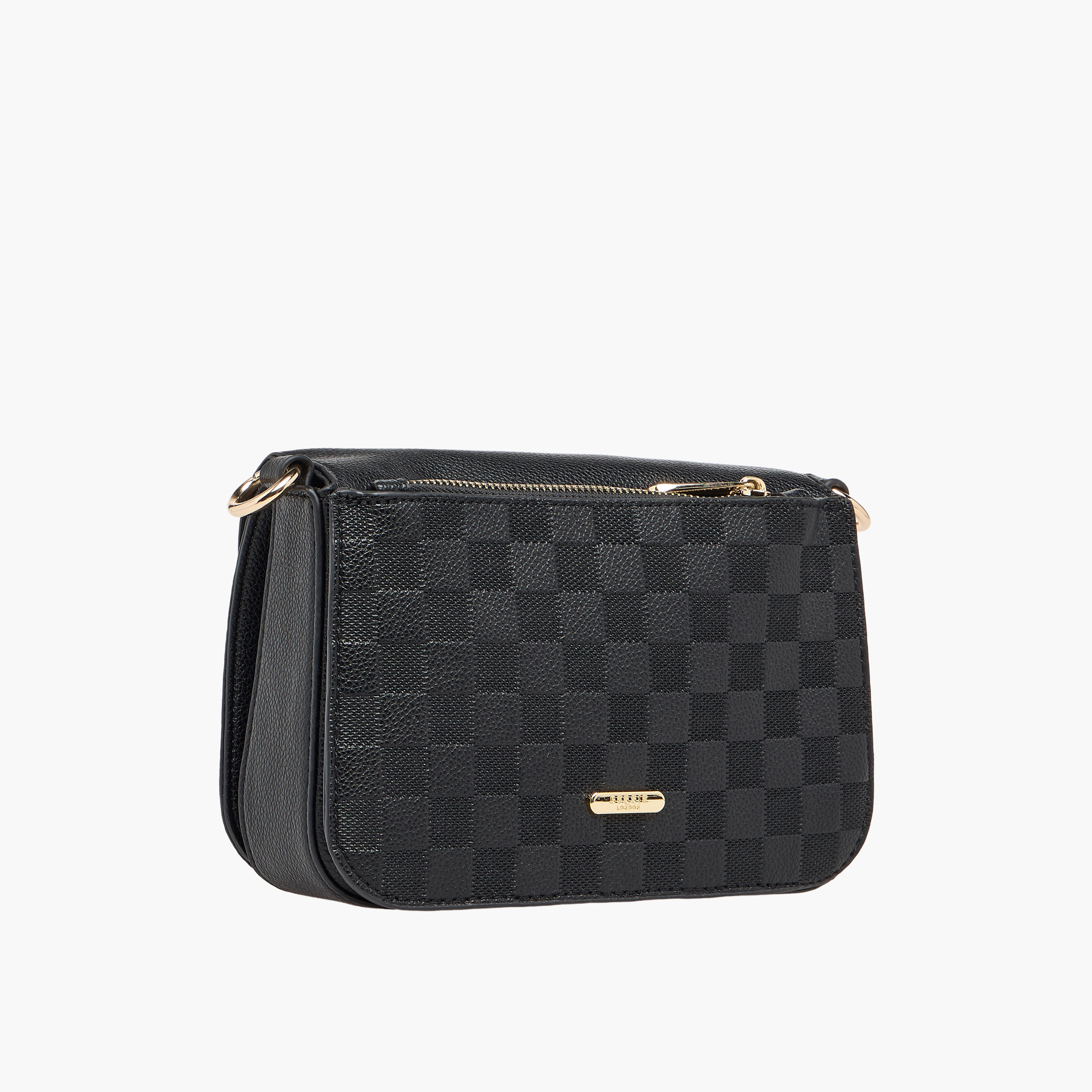 Bessie London Textured Crossbody Bag with Magnetic Closure-women-bagsandwallets-handbags-image-4