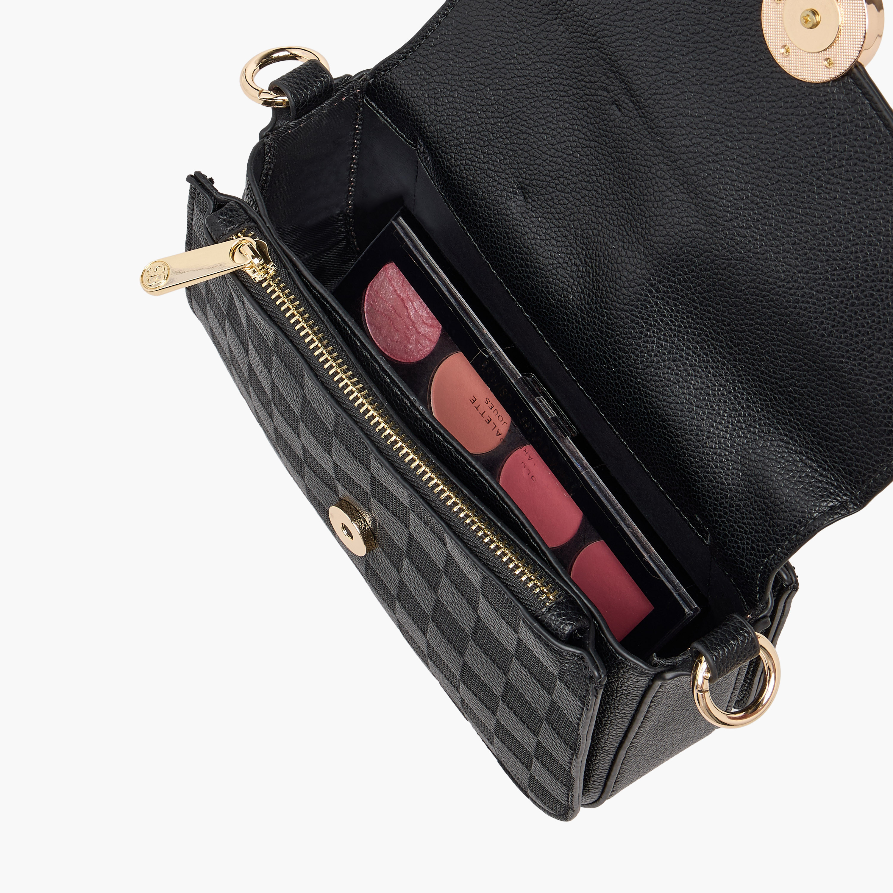 Bessie London Textured Crossbody Bag with Magnetic Closure-women-bagsandwallets-handbags-image-8