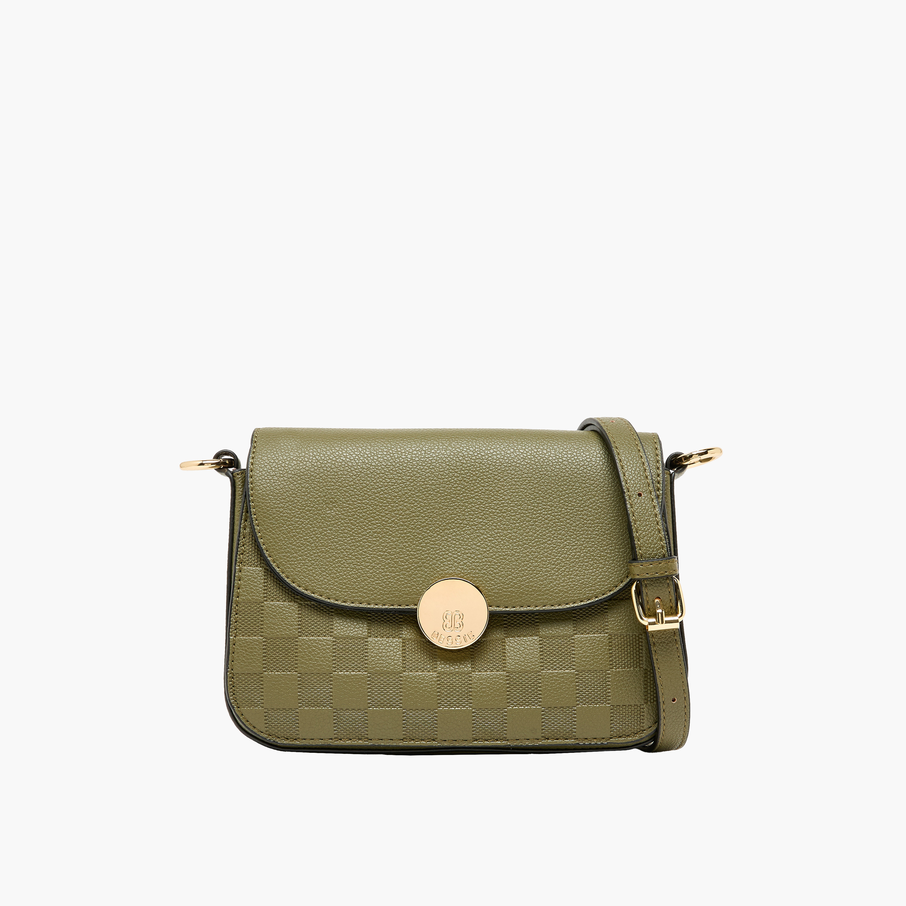 Bessie London Textured Crossbody Bag with Magnetic Closure-women-bagsandwallets-handbags-image-1