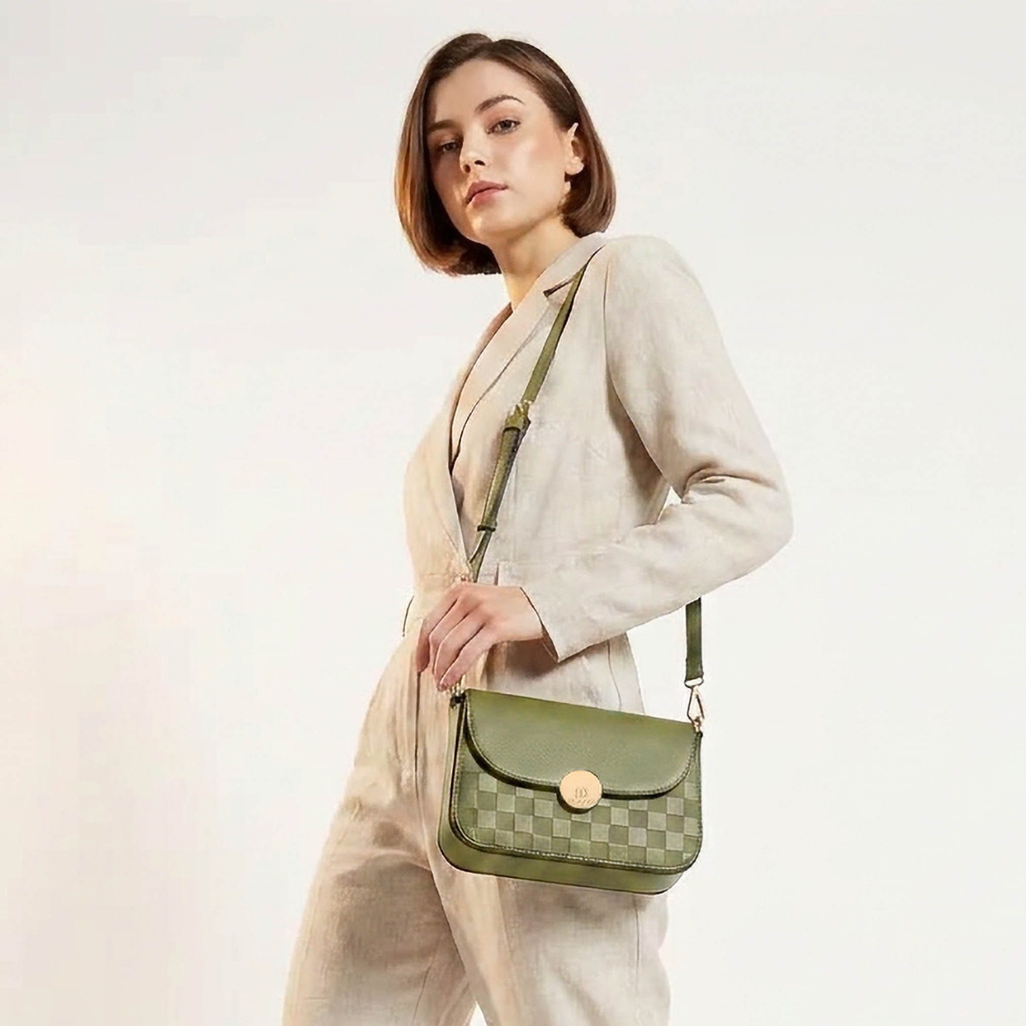 Bessie London Textured Crossbody Bag with Magnetic Closure-women-bagsandwallets-handbags-image-2