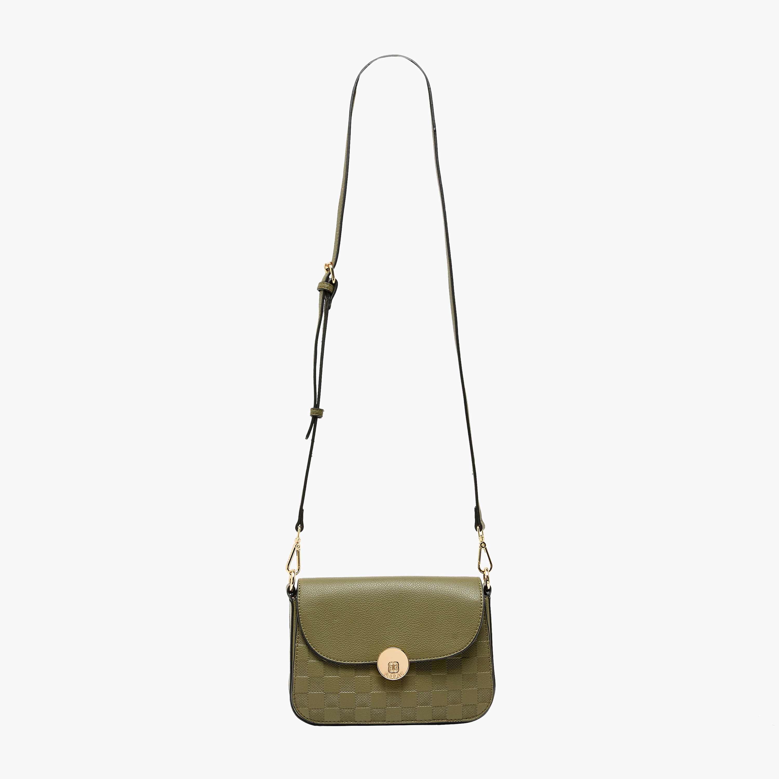 Bessie London Textured Crossbody Bag with Magnetic Closure-women-bagsandwallets-handbags-image-3