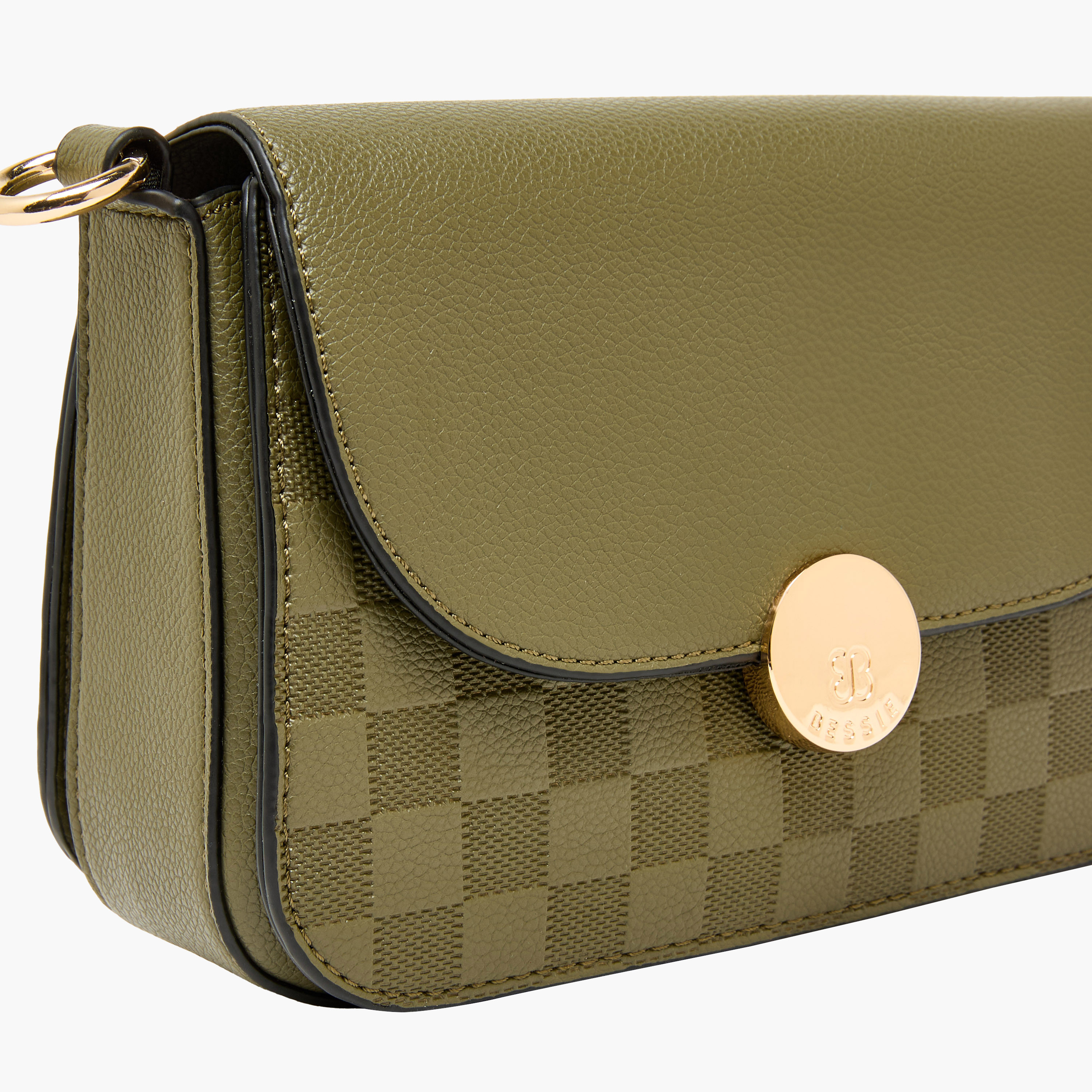Bessie London Textured Crossbody Bag with Magnetic Closure-women-bagsandwallets-handbags-image-5