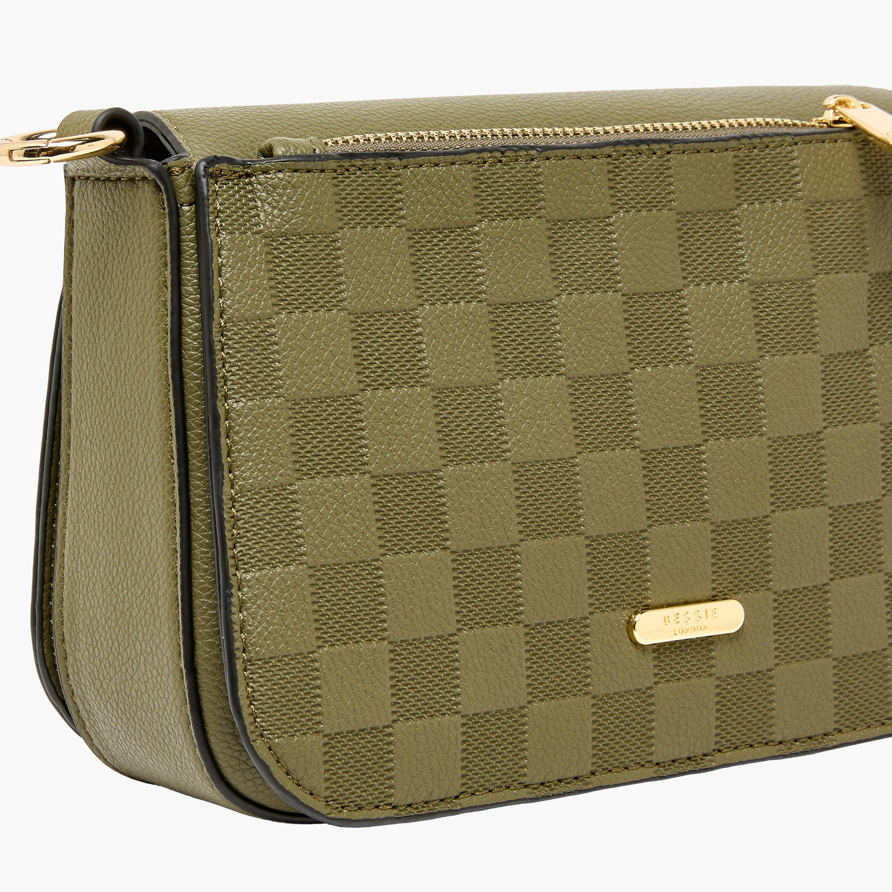 Bessie London Textured Crossbody Bag with Magnetic Closure-women-bagsandwallets-handbags-image-6