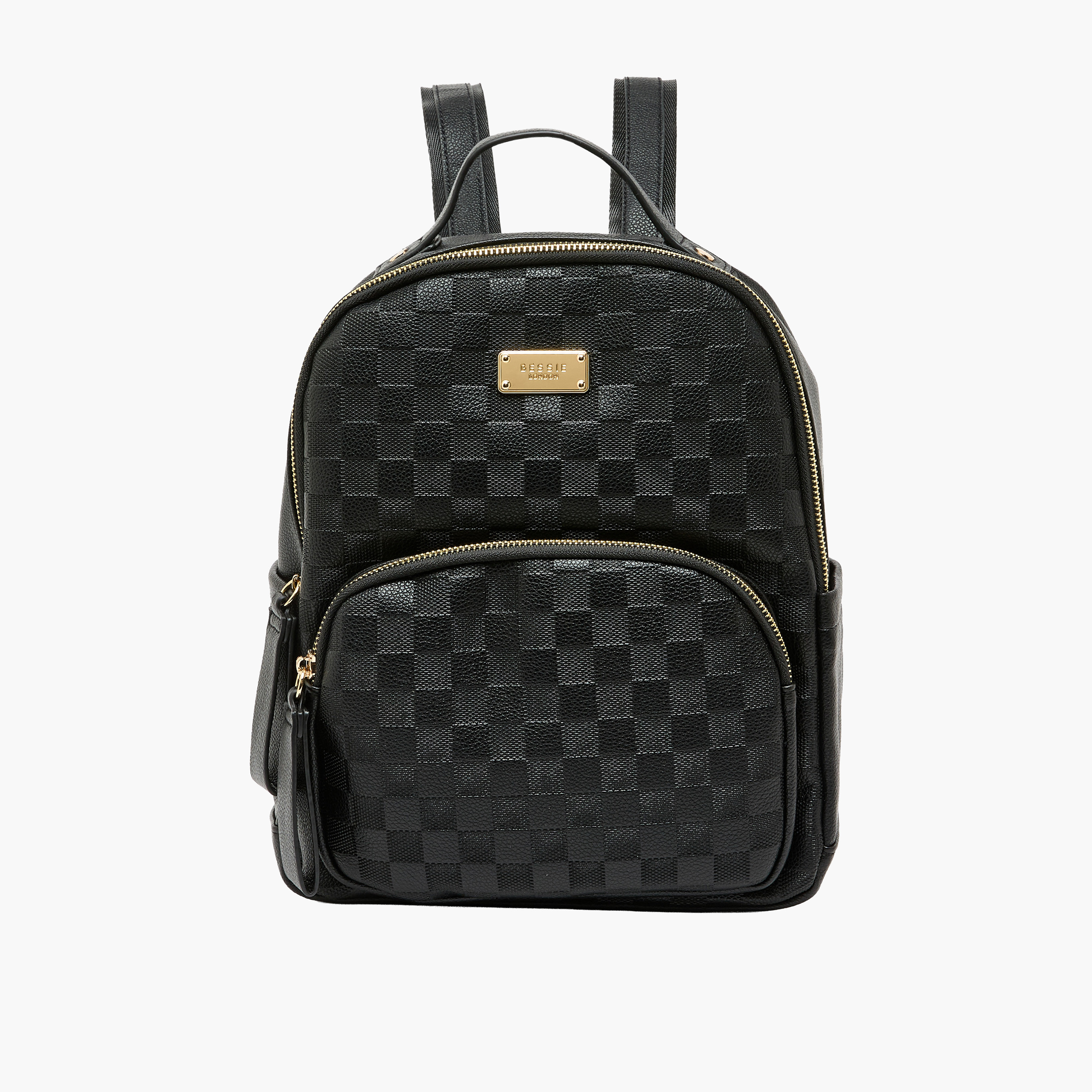 Bessie London Textured Backpack with Adjustable Straps-women-bagsandwallets-handbags-image-1