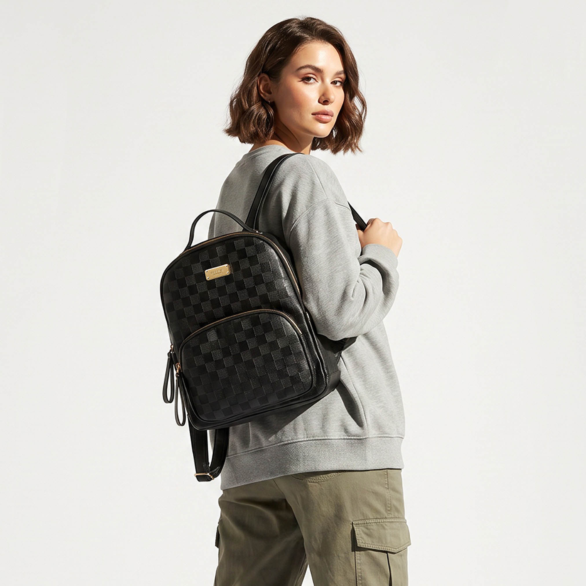 Bessie London Textured Backpack with Adjustable Straps-women-bagsandwallets-handbags-image-2