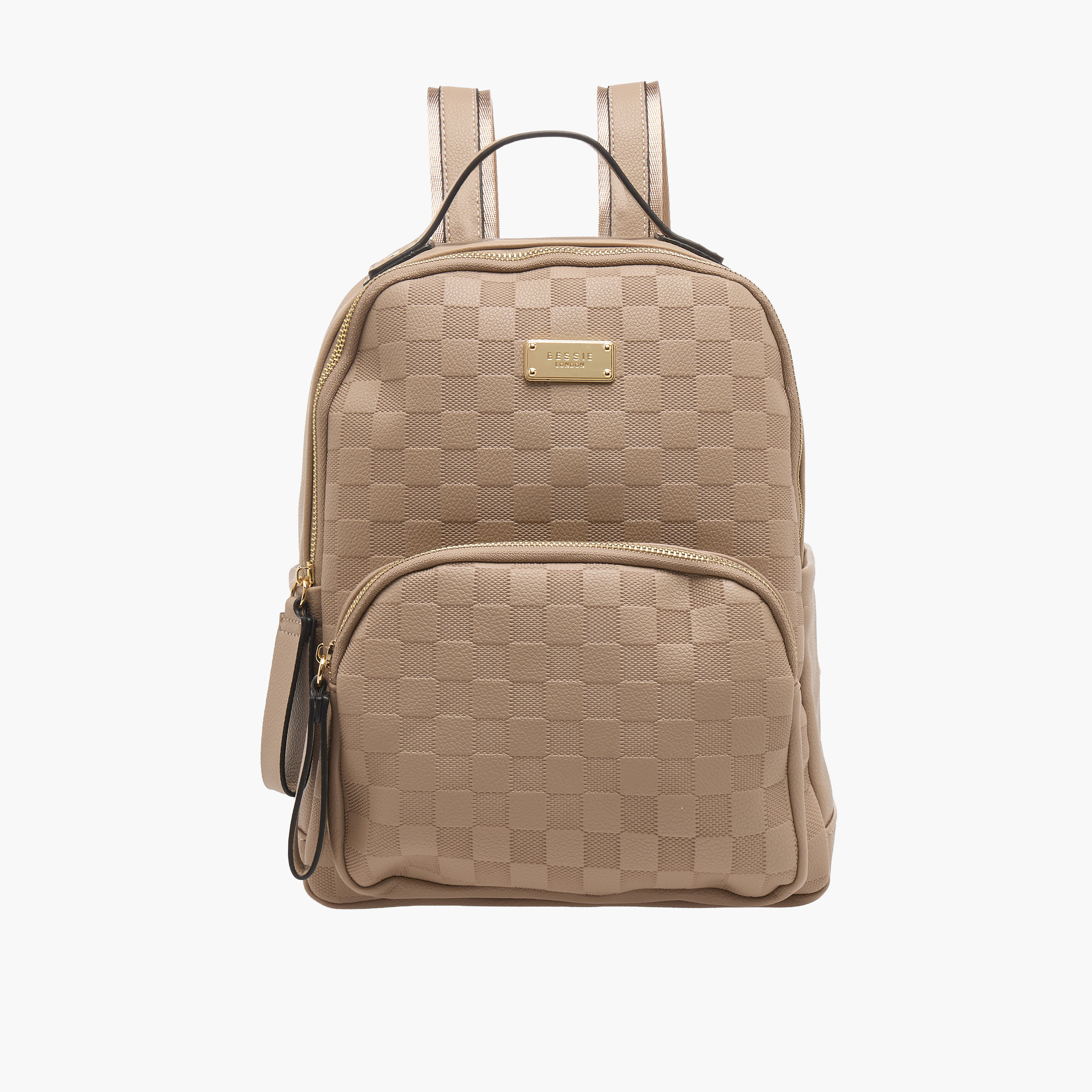 Bessie London Textured Backpack with Adjustable Straps-women-bagsandwallets-handbags-image-1