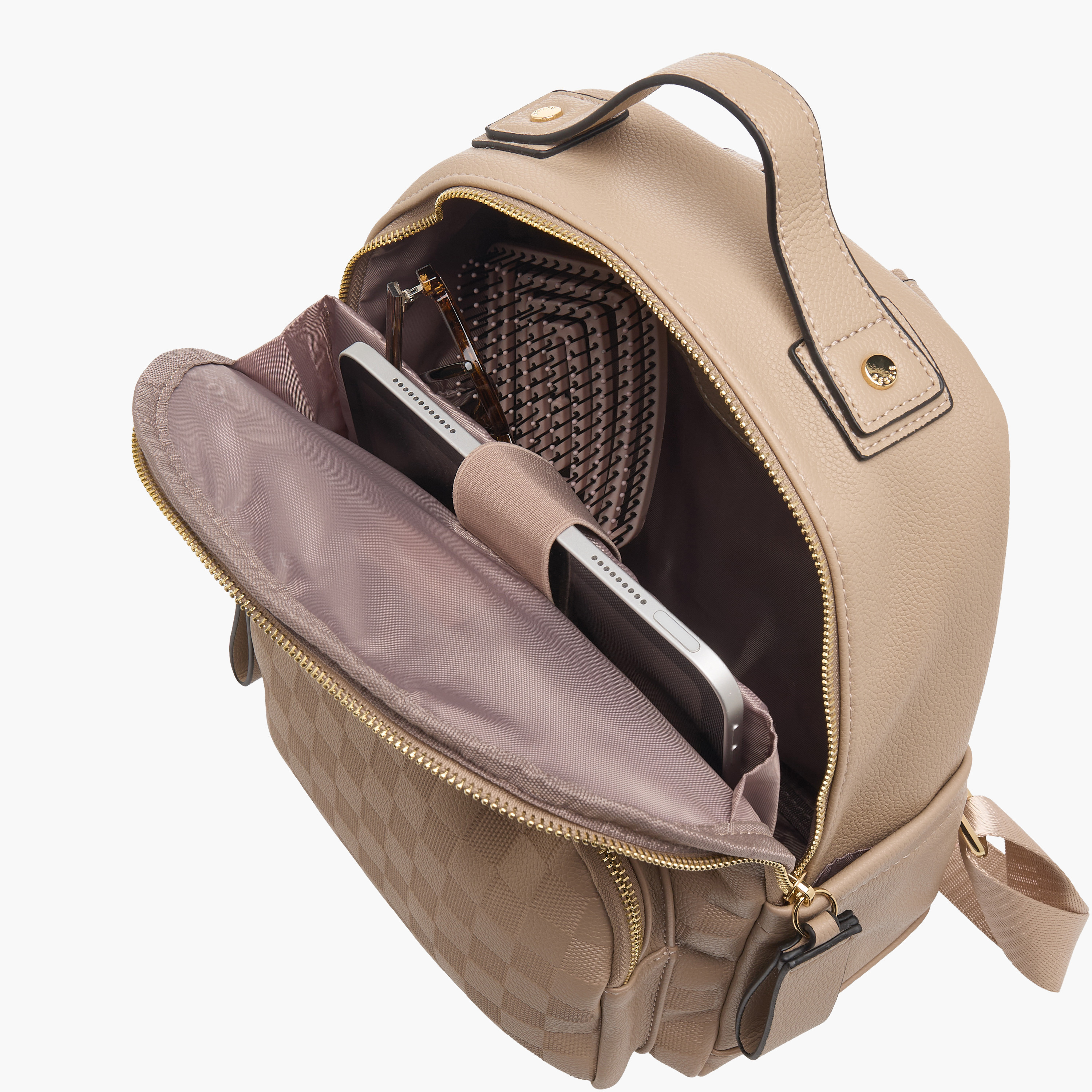 Bessie London Textured Backpack with Adjustable Straps-women-bagsandwallets-handbags-image-8