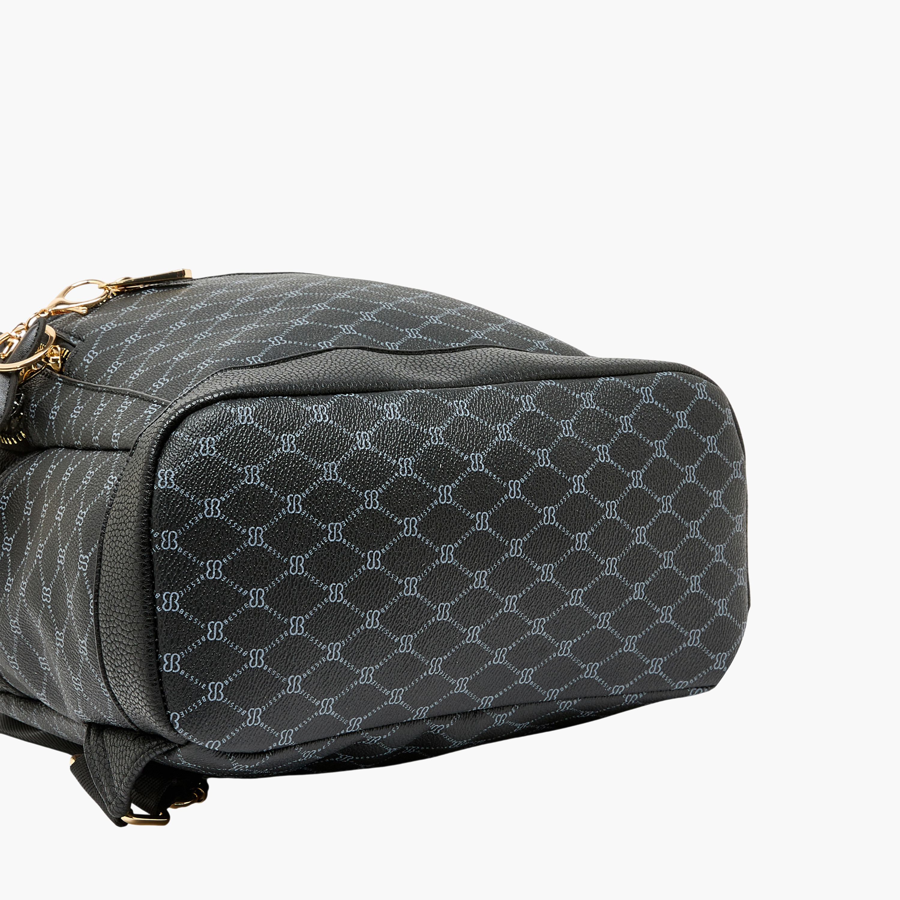 Bessie London Monogram Print Backpack with Adjustable Straps-women-bagsandwallets-backpacks-image-6