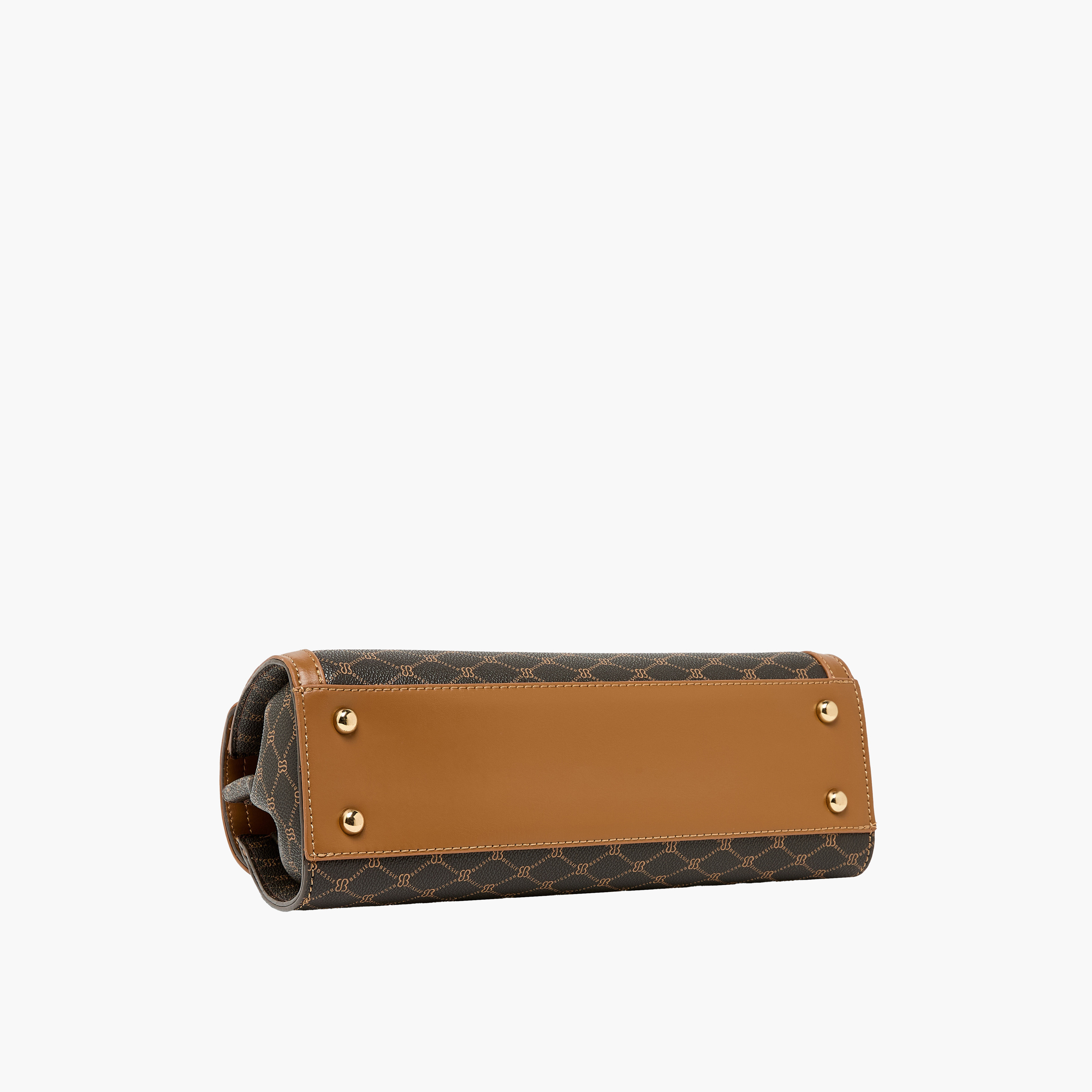 Bessie London Monogram Print Crossbody Bag with Top Handle-women-bagsandwallets-handbags-image-7