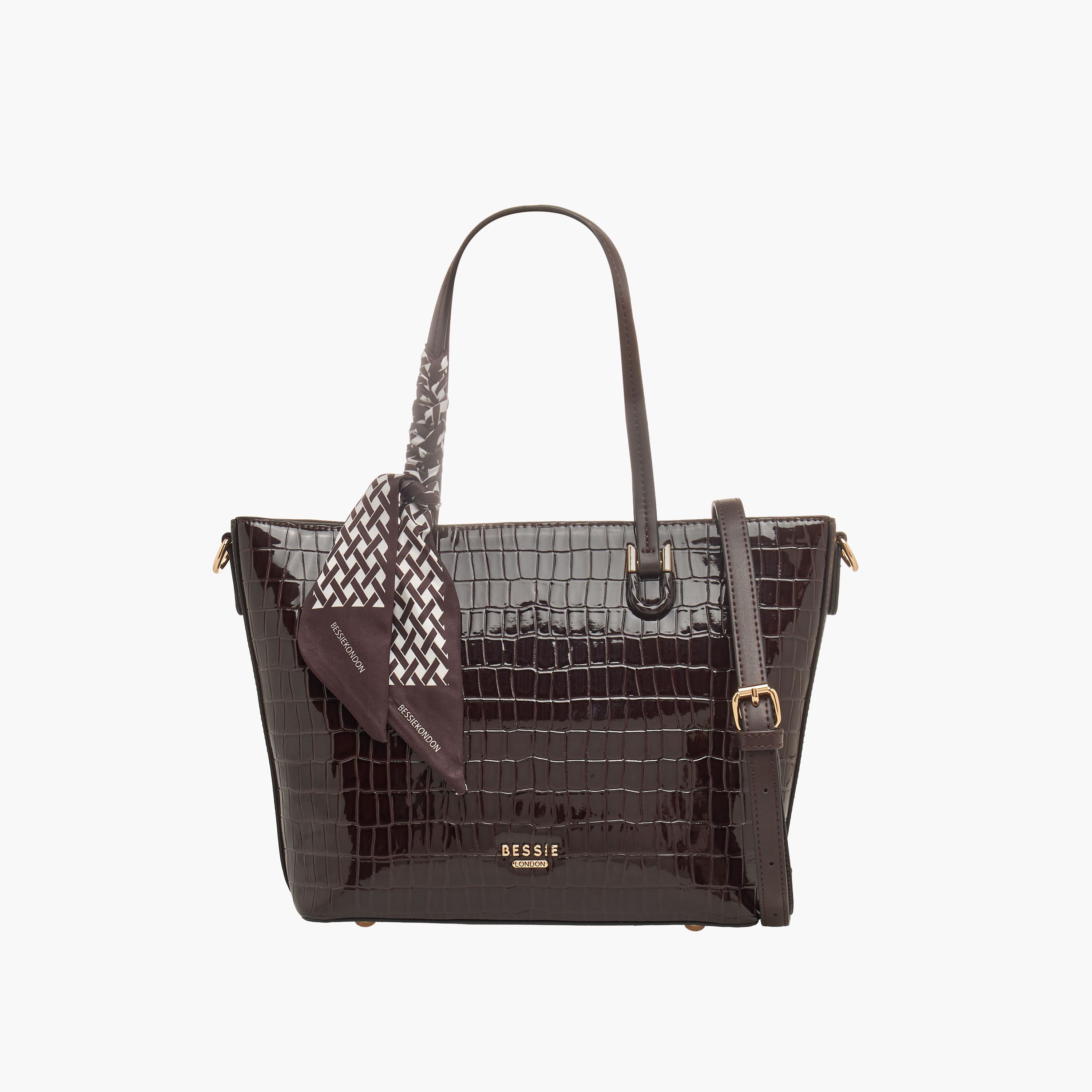 شنطة توتي بارزة الملمس بحزام قابل للفصل من بيسي لندن-women-bagsandwallets-handbags-image-1