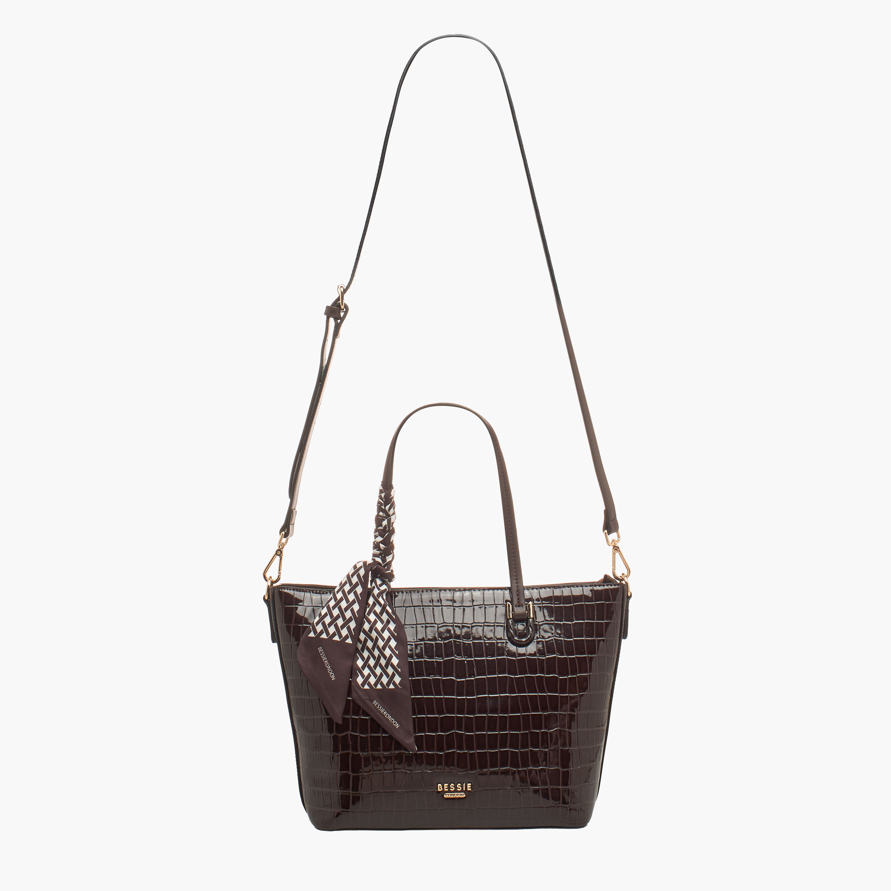 شنطة توتي بارزة الملمس بحزام قابل للفصل من بيسي لندن-women-bagsandwallets-handbags-image-3