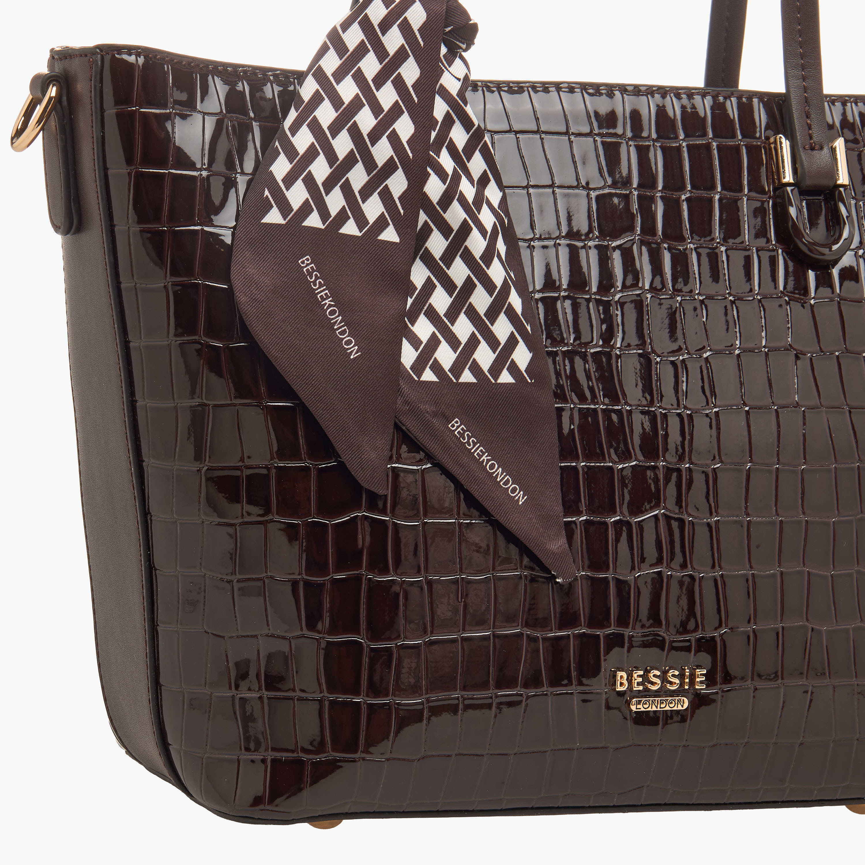شنطة توتي بارزة الملمس بحزام قابل للفصل من بيسي لندن-women-bagsandwallets-handbags-image-5