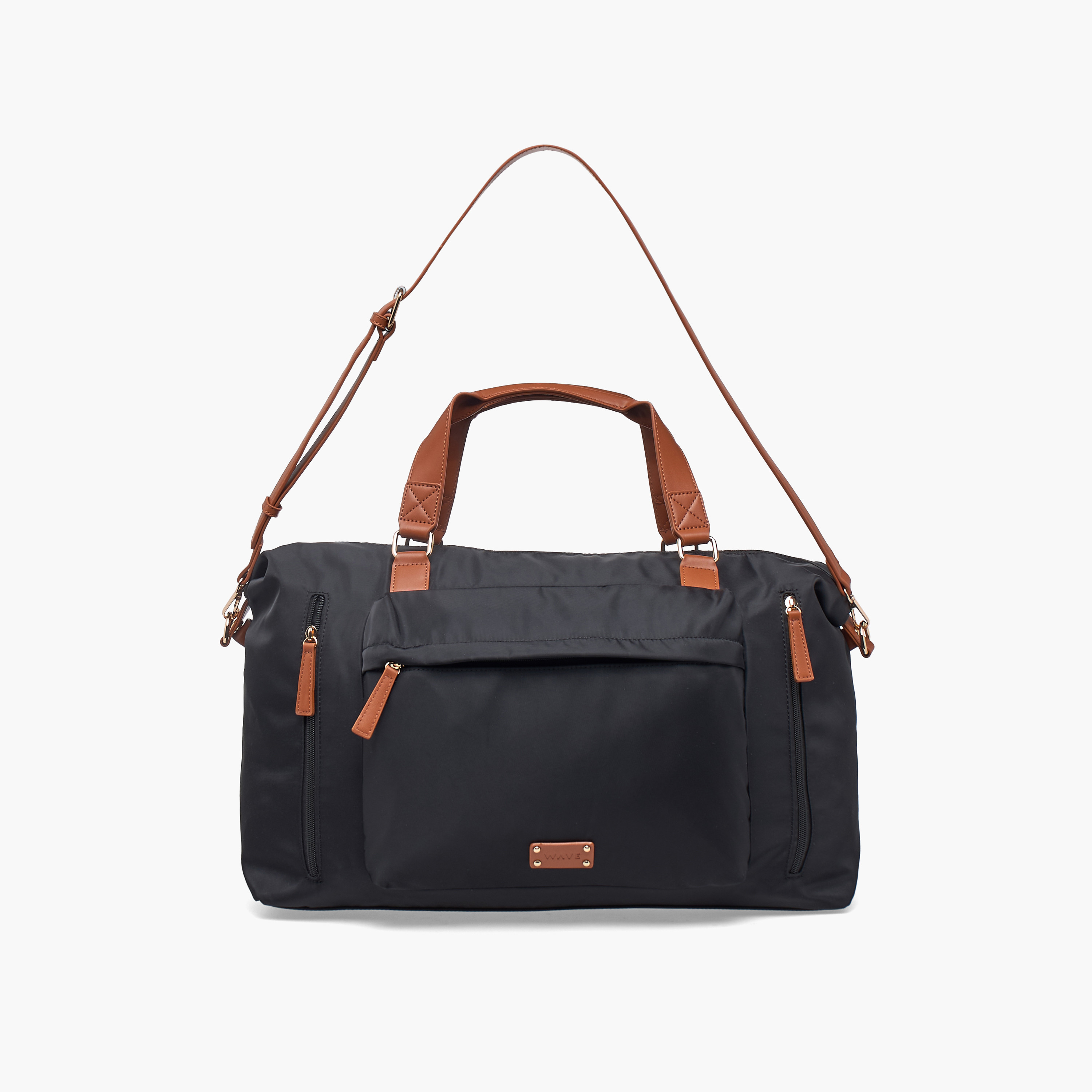 WAVE Contrast Trim Duffle Bag with Removable Strap-travel-luggagesandbags-dufflebags-image-2