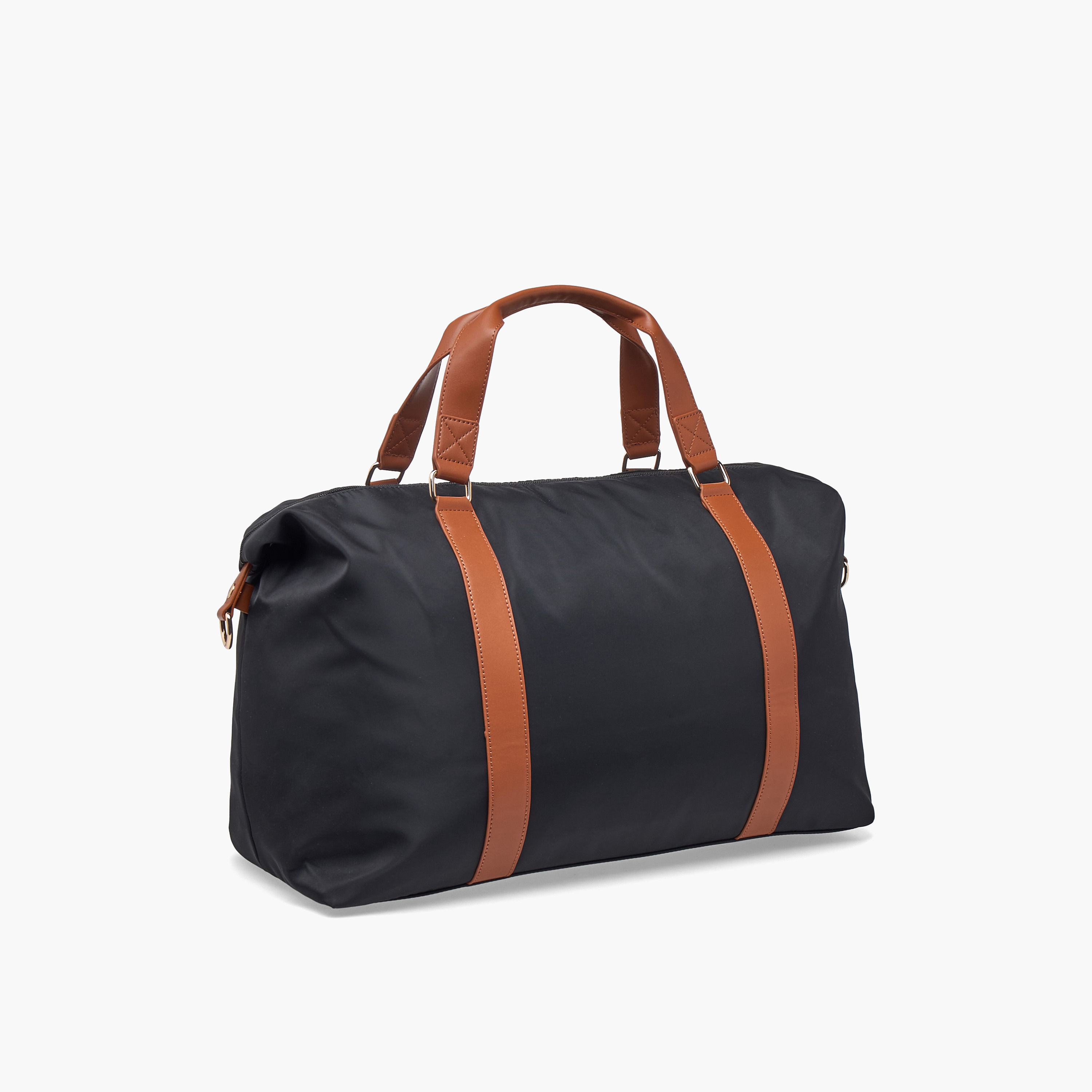 WAVE Contrast Trim Duffle Bag with Removable Strap-travel-luggagesandbags-dufflebags-image-3