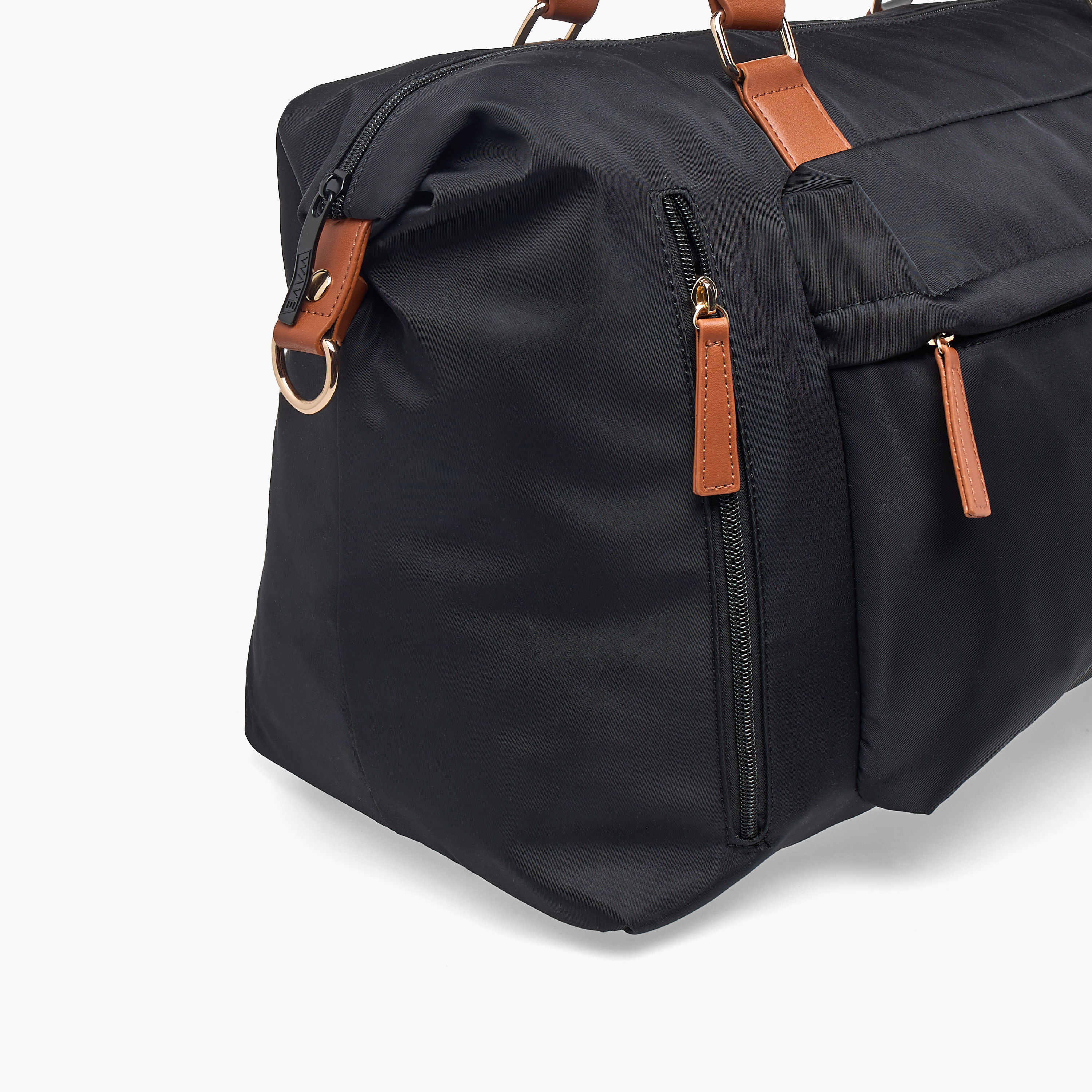 WAVE Contrast Trim Duffle Bag with Removable Strap-travel-luggagesandbags-dufflebags-image-4