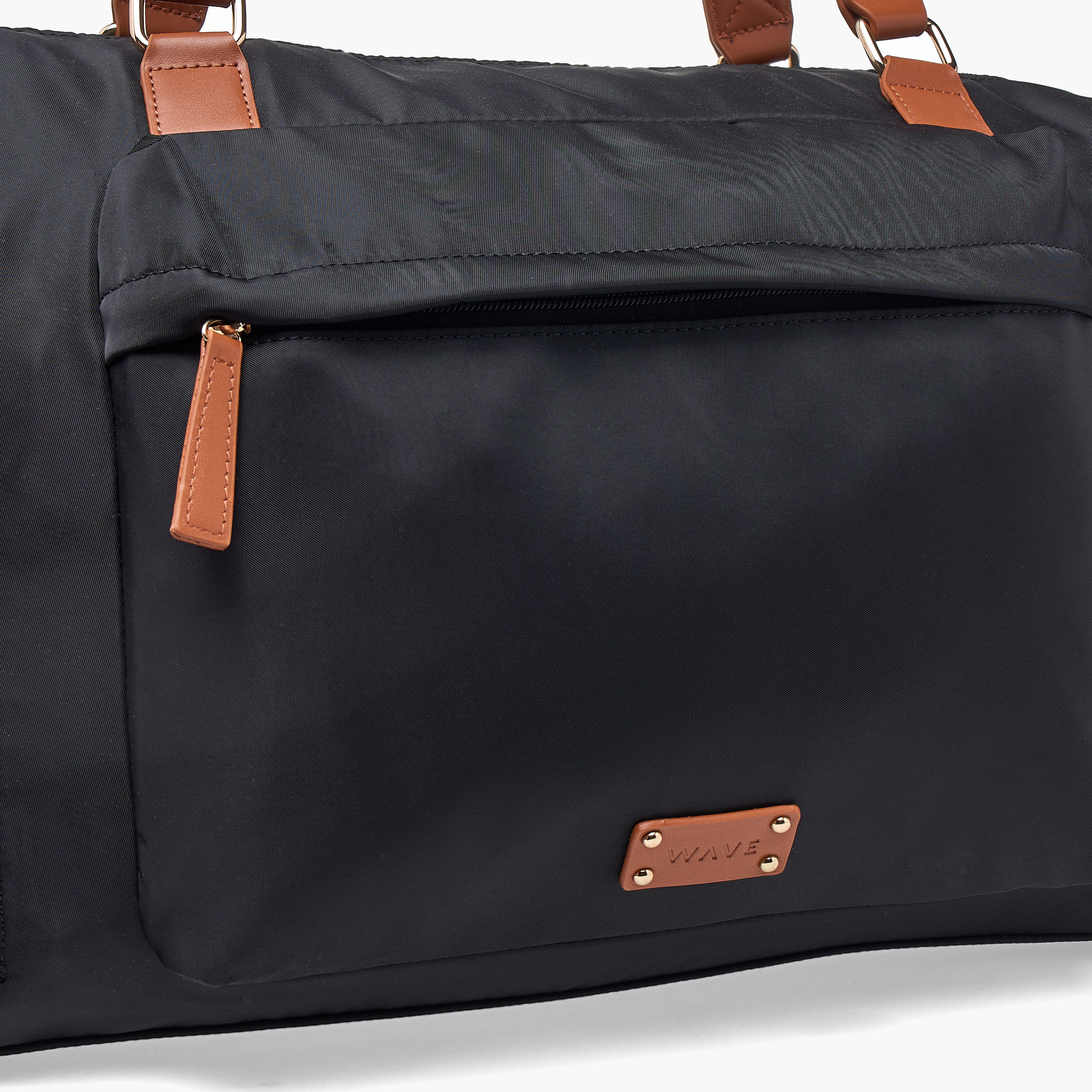 WAVE Contrast Trim Duffle Bag with Removable Strap-travel-luggagesandbags-dufflebags-image-5