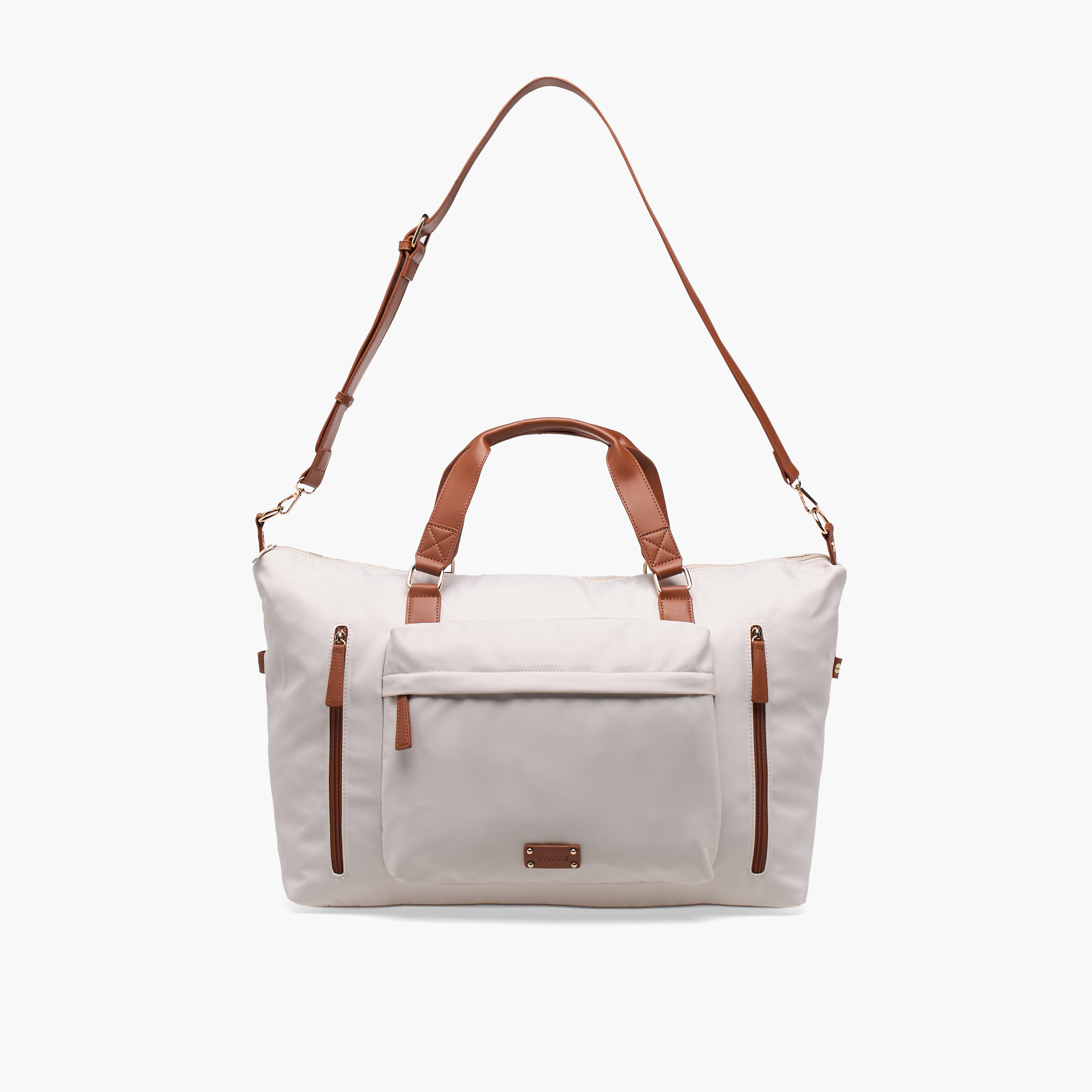 WAVE Contrast Trim Duffle Bag with Removable Strap-travel-luggagesandbags-dufflebags-image-2