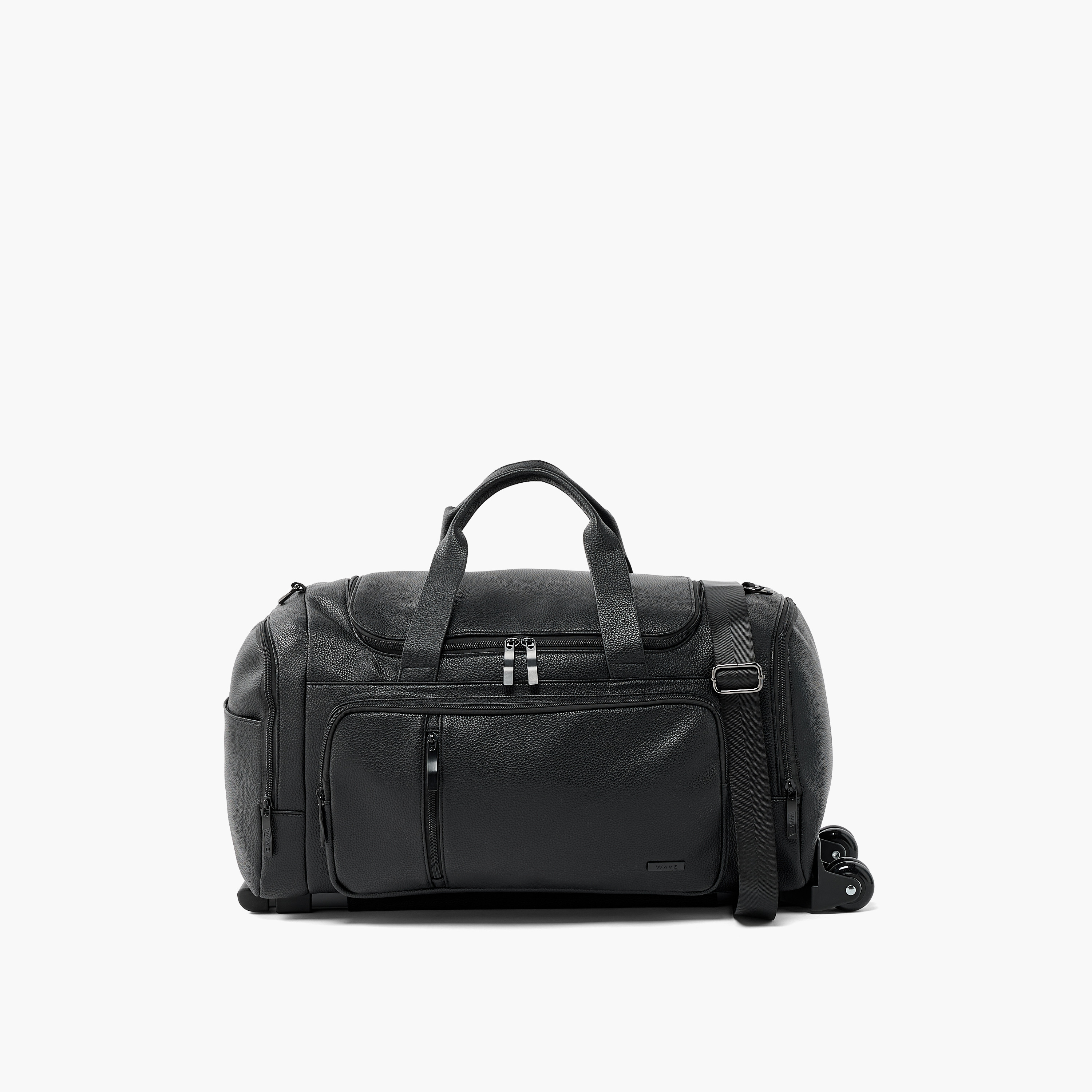 Celeste Textured Duffle Bag with Wheels-travel-luggagesandbags-dufflebags-image-1
