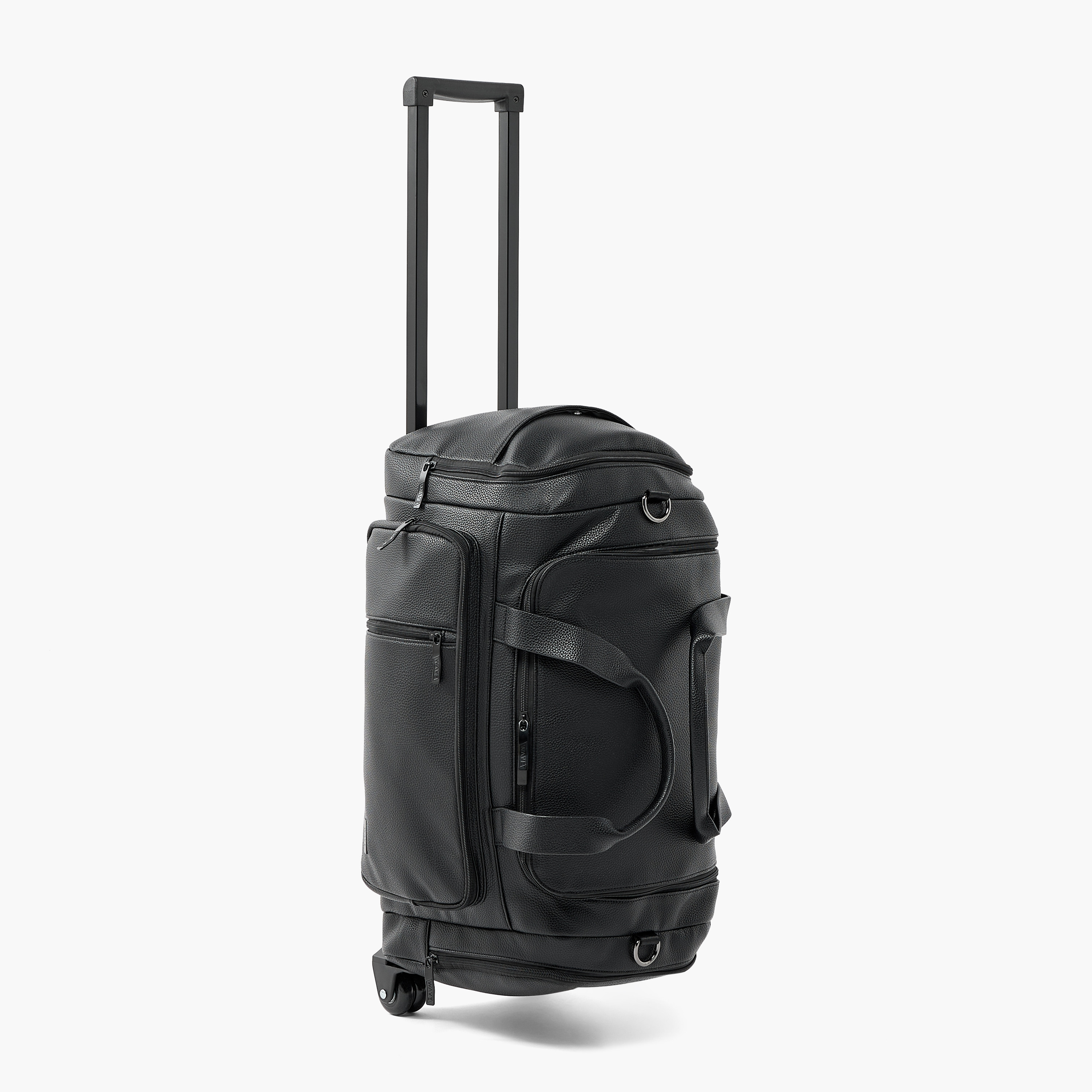 Celeste Textured Duffle Bag with Wheels-travel-luggagesandbags-dufflebags-image-4