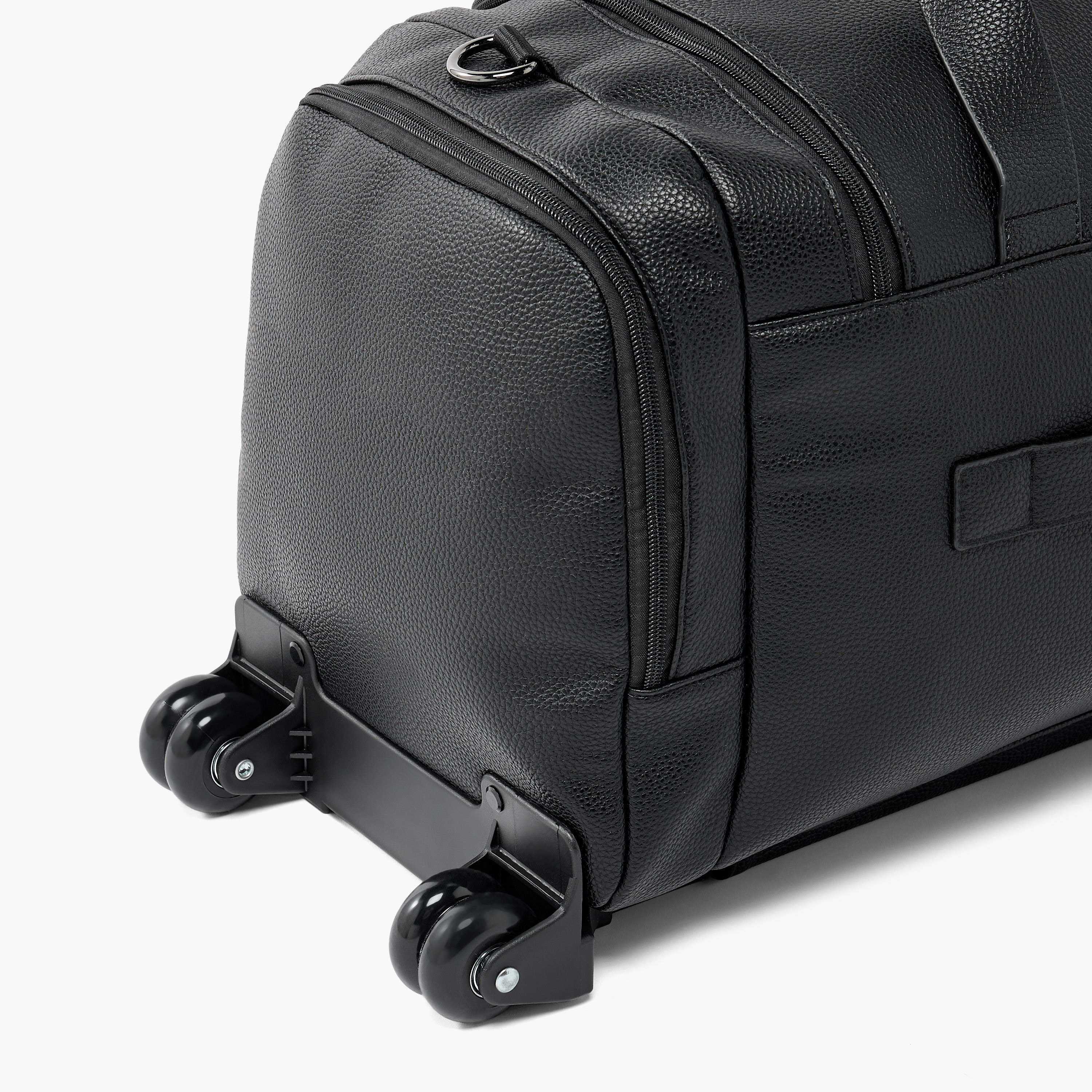 Celeste Textured Duffle Bag with Wheels-travel-luggagesandbags-dufflebags-image-6