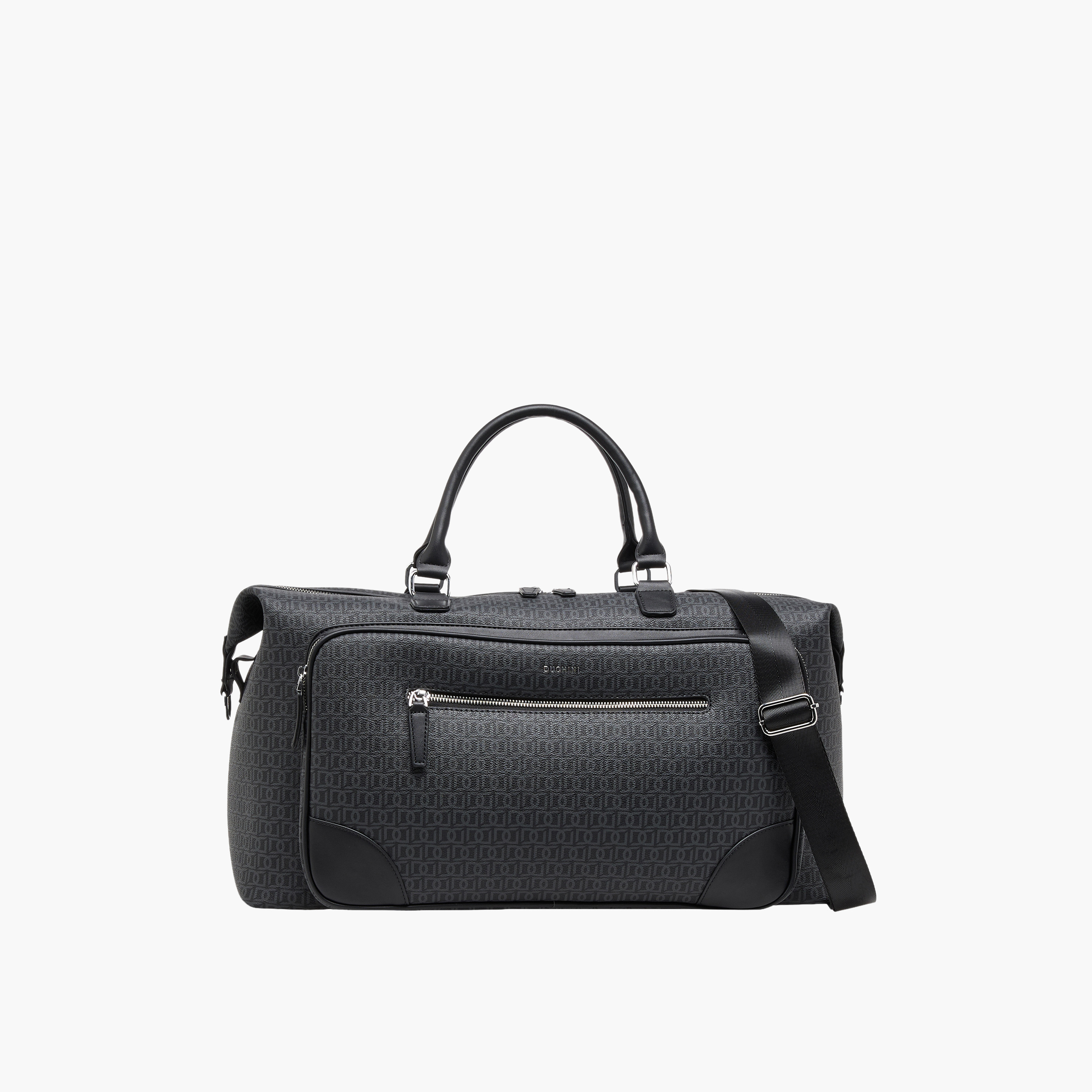 شنطة دافل بسحاب إغلاق وحزام قابل للفصل وطبعات مونوجرام من دوتشيني-travel-luggagesandbags-dufflebags-image-1