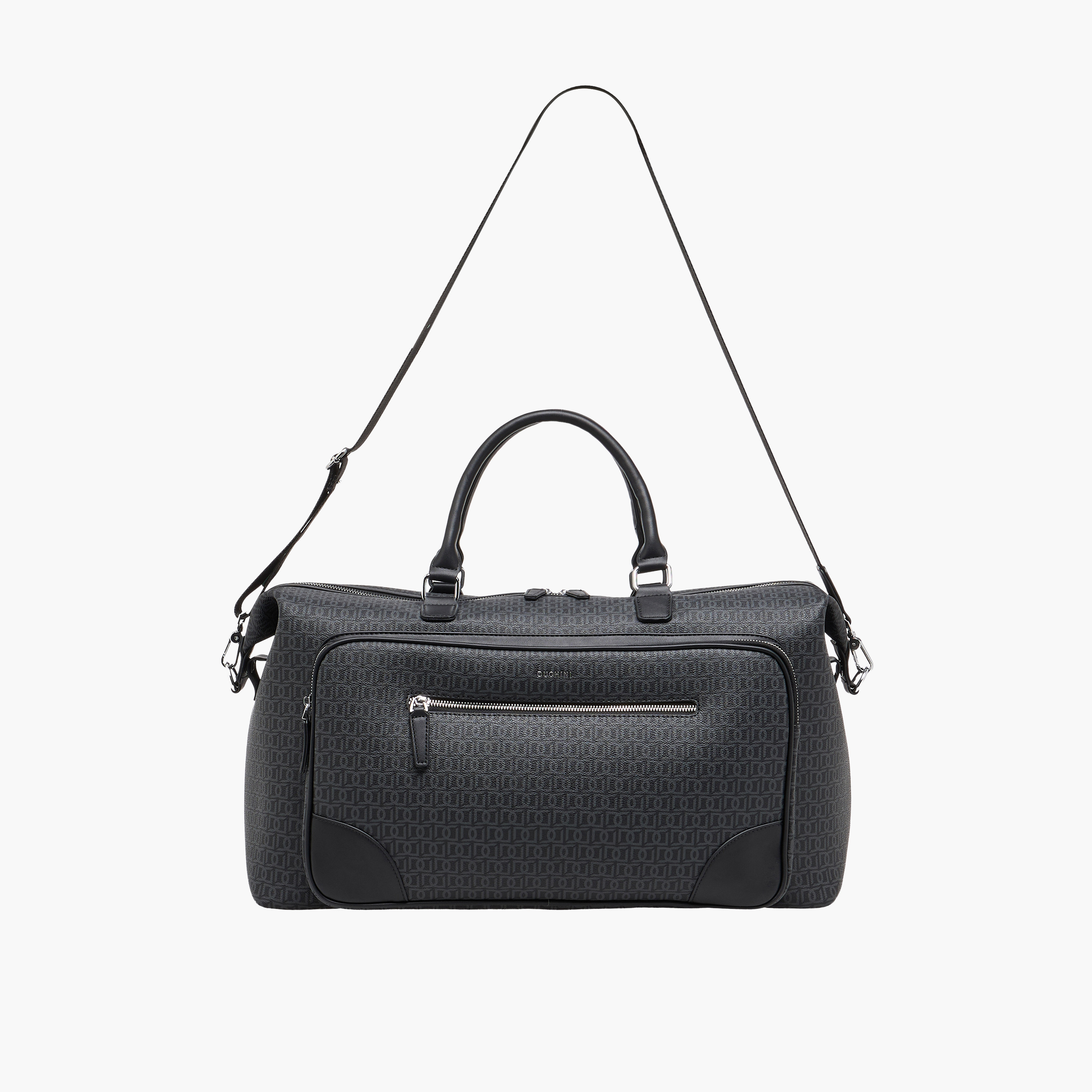 شنطة دافل بسحاب إغلاق وحزام قابل للفصل وطبعات مونوجرام من دوتشيني-travel-luggagesandbags-dufflebags-image-2