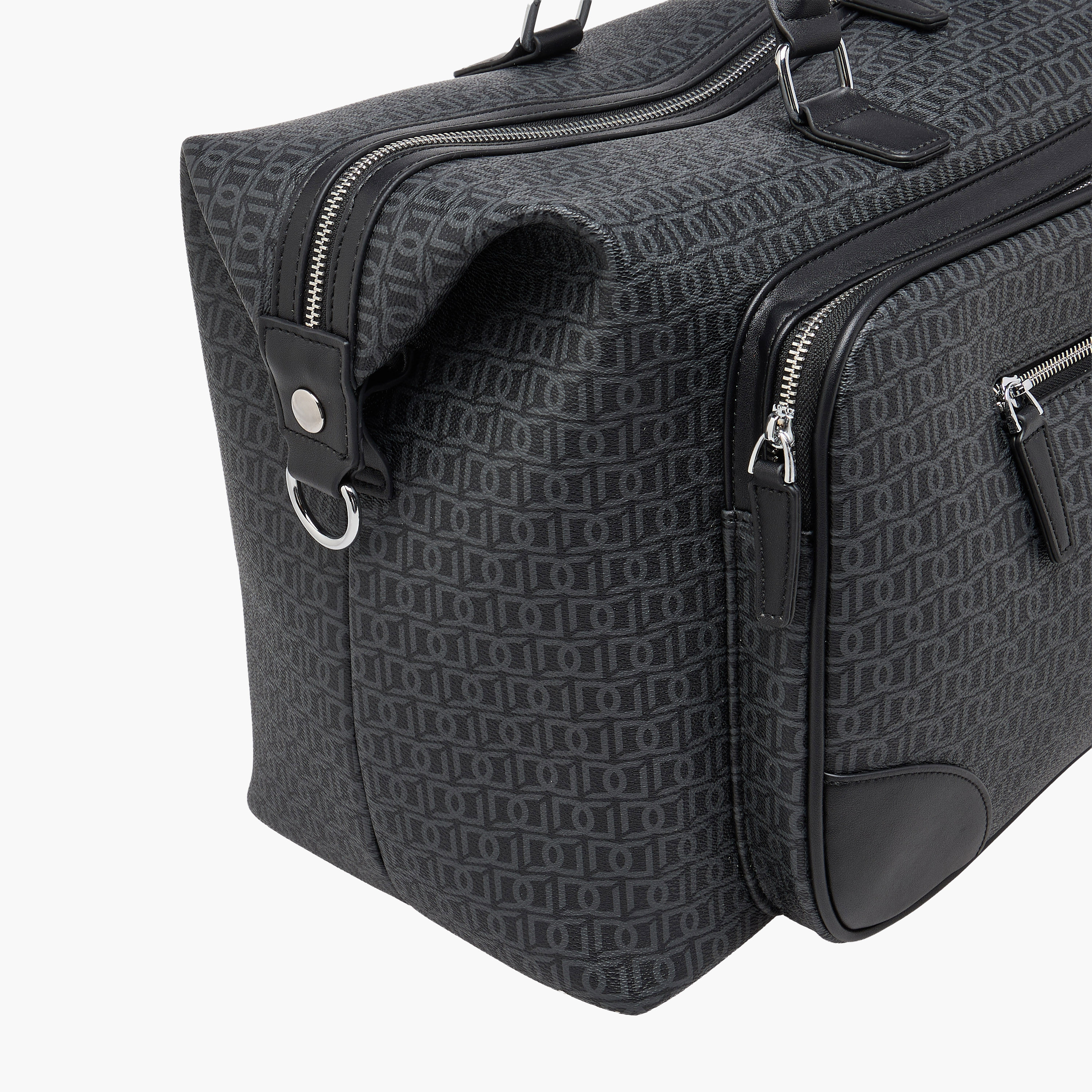 شنطة دافل بسحاب إغلاق وحزام قابل للفصل وطبعات مونوجرام من دوتشيني-travel-luggagesandbags-dufflebags-image-5