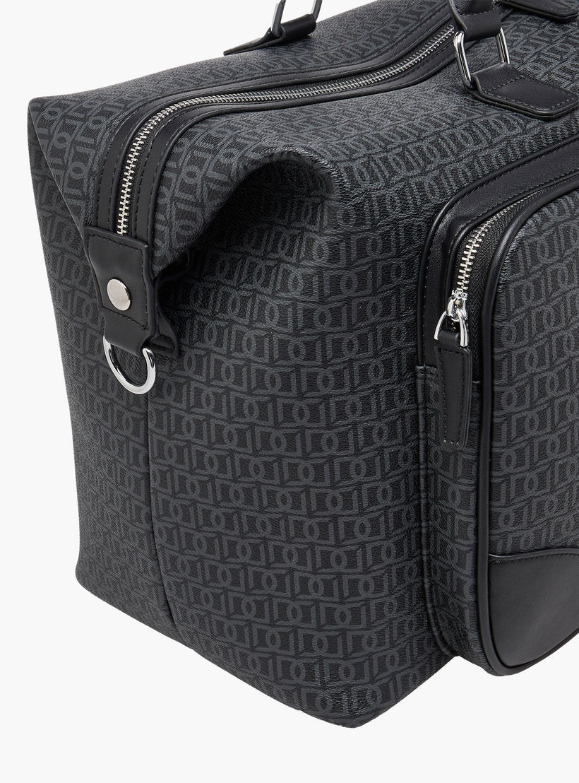شنطة دافل بسحاب إغلاق وحزام قابل للفصل وطبعات مونوجرام من دوتشيني-travel-luggagesandbags-dufflebags-image-5