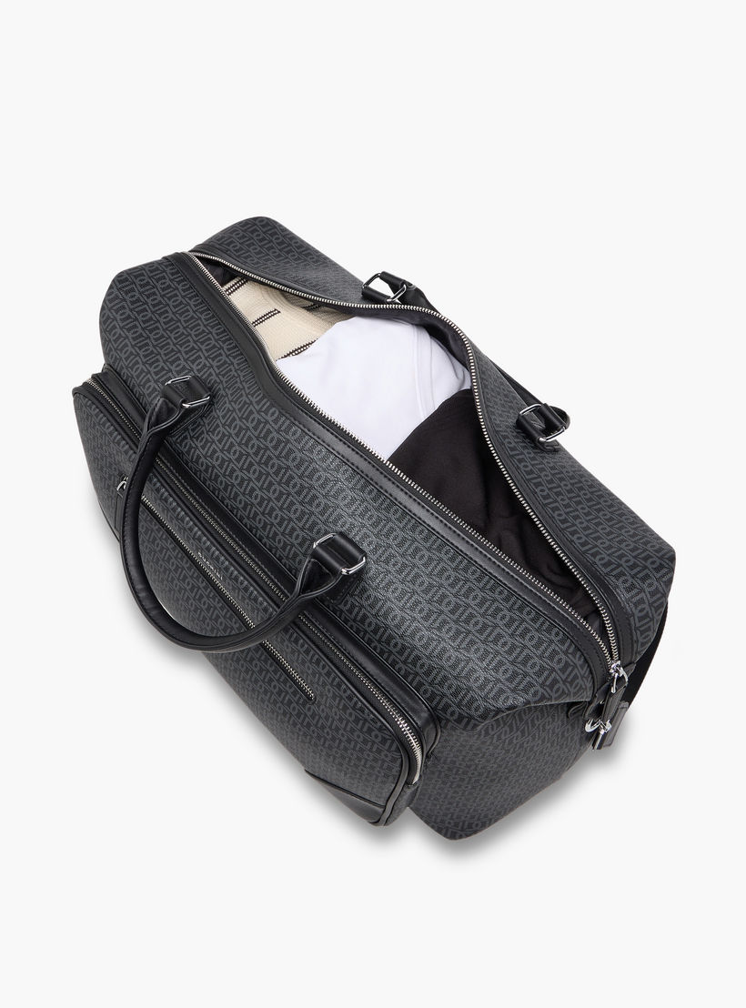 شنطة دافل بسحاب إغلاق وحزام قابل للفصل وطبعات مونوجرام من دوتشيني-travel-luggagesandbags-dufflebags-image-8
