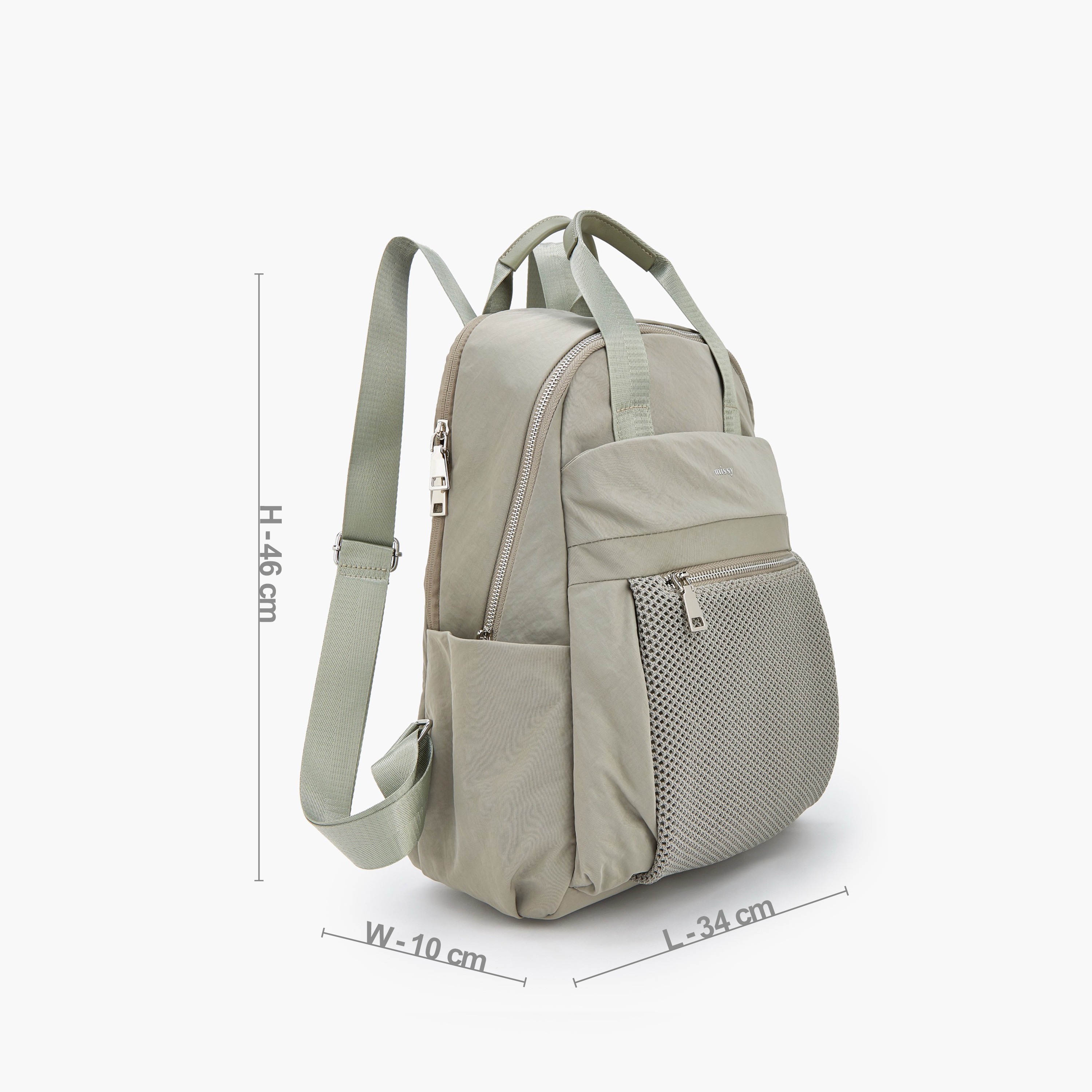 شنطة ظهر بارزة الملمس بحمالات كتف قابلة للتعديل من ميسي-women-bagsandwallets-backpacks-image-6