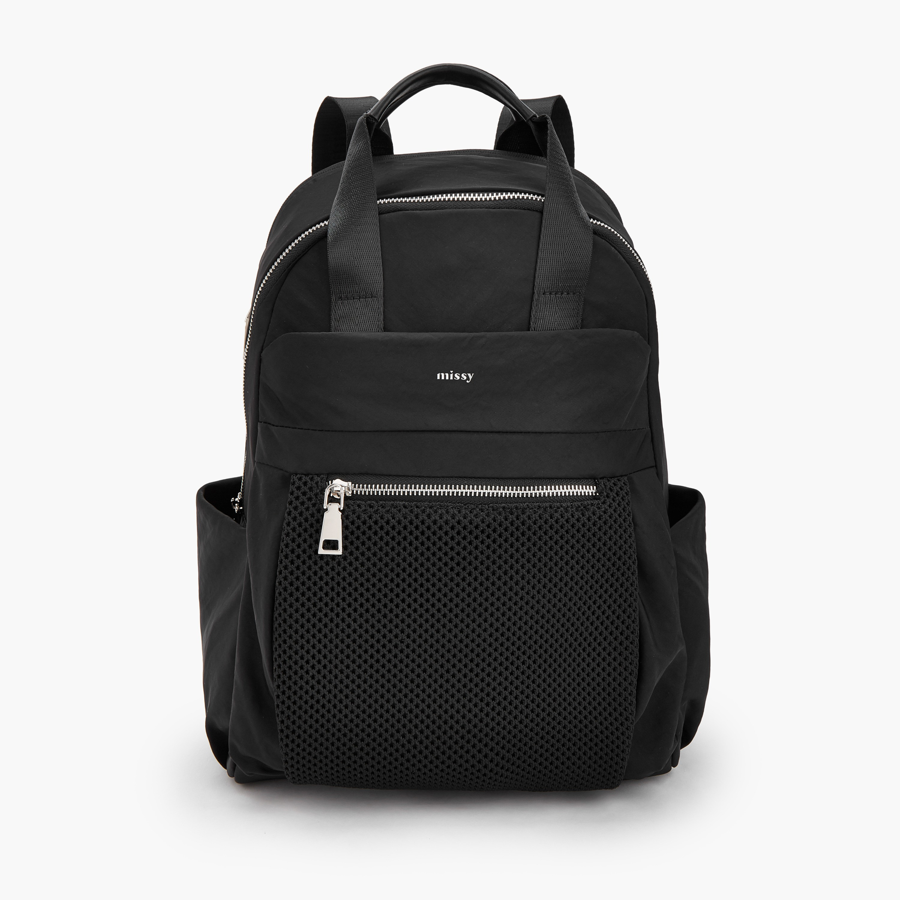 شنطة ظهر بارزة الملمس بحمالات كتف قابلة للتعديل من ميسي-women-bagsandwallets-backpacks-image-1