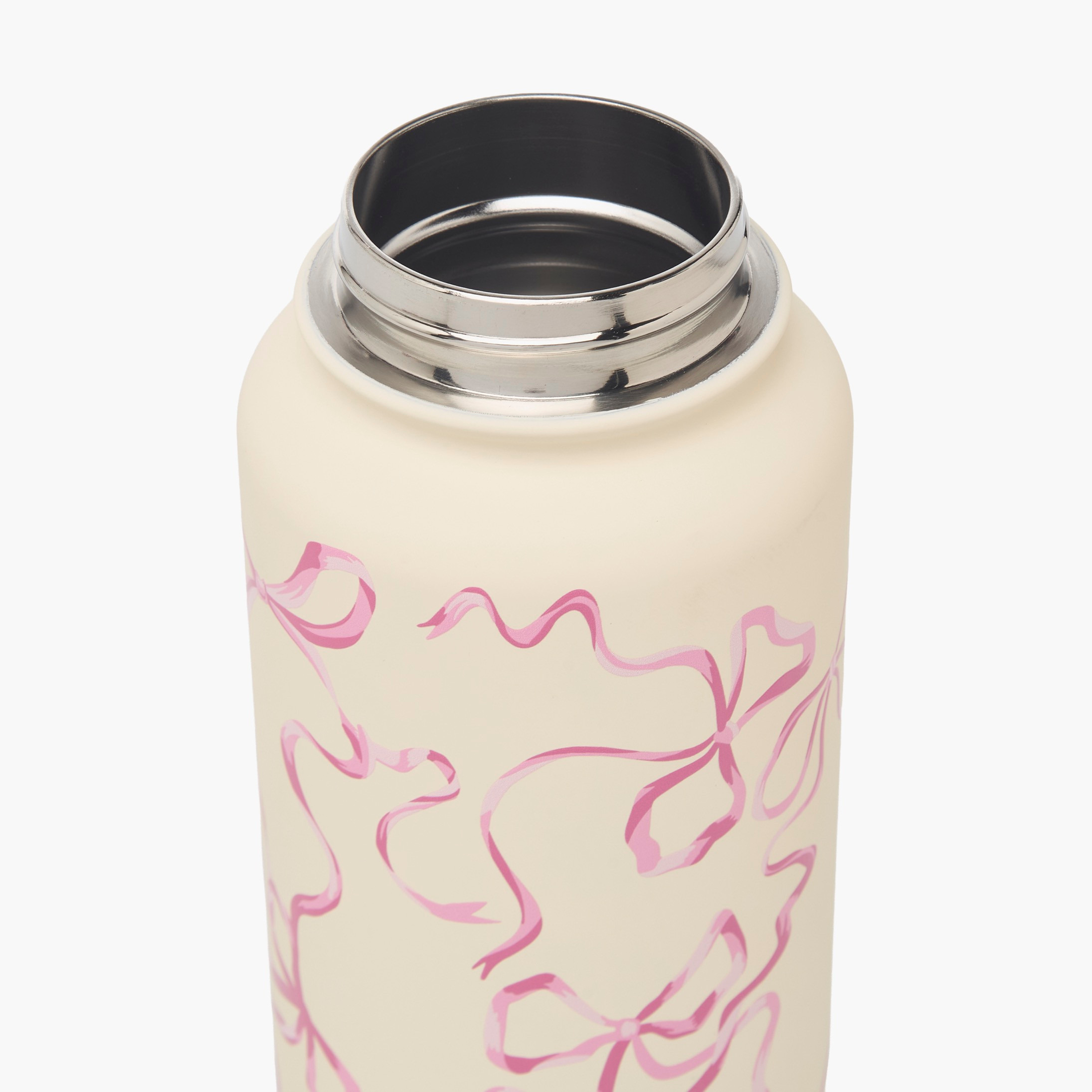 Bow Print Double Wall Stainless Steel Water Bottle with Handle - 1 L-household-dining-drinkserveware-bottles-image-5