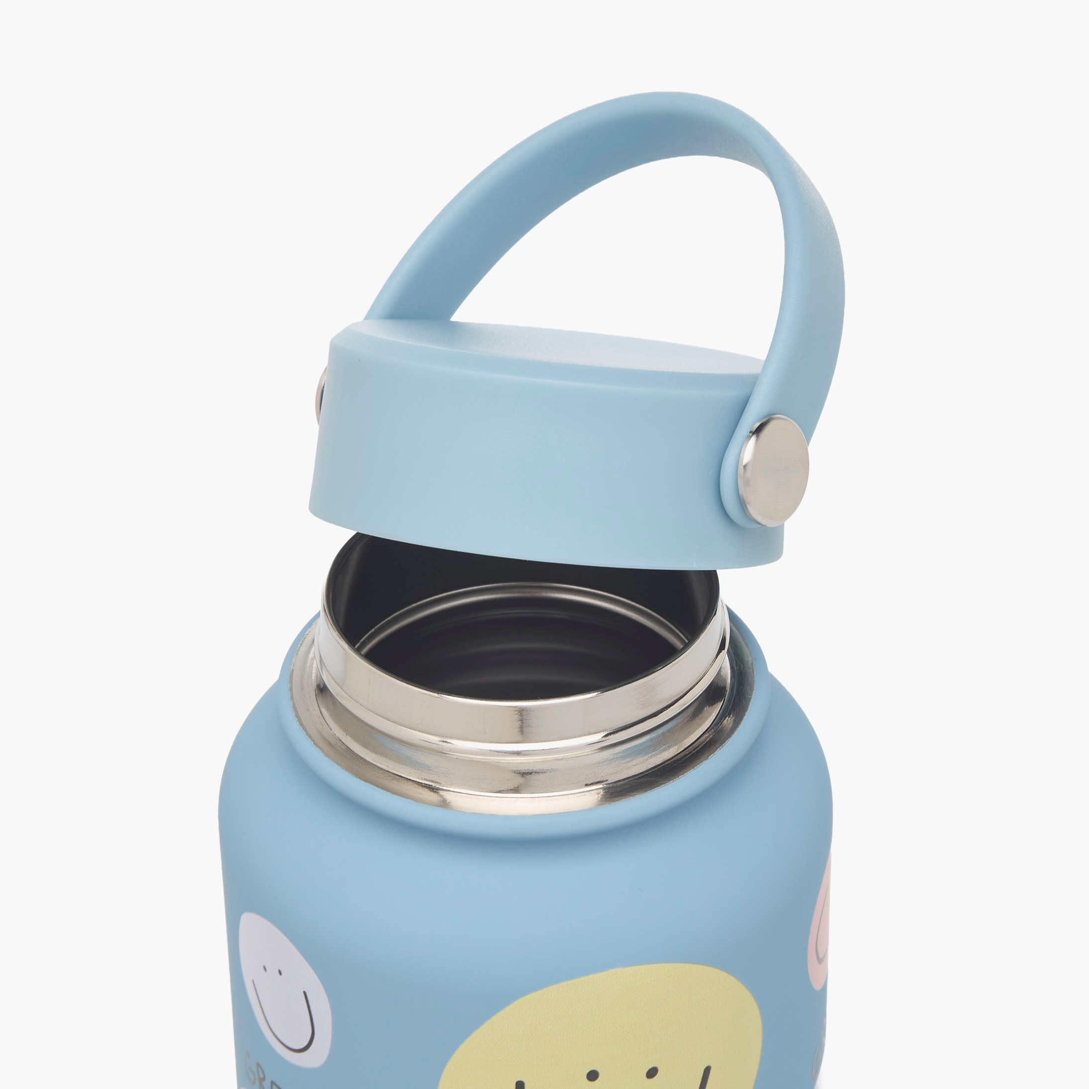 Smiley Print Stainless Steel Water Bottle with Double Wall Insulation - 1 L-household-dining-drinkserveware-bottles-image-6