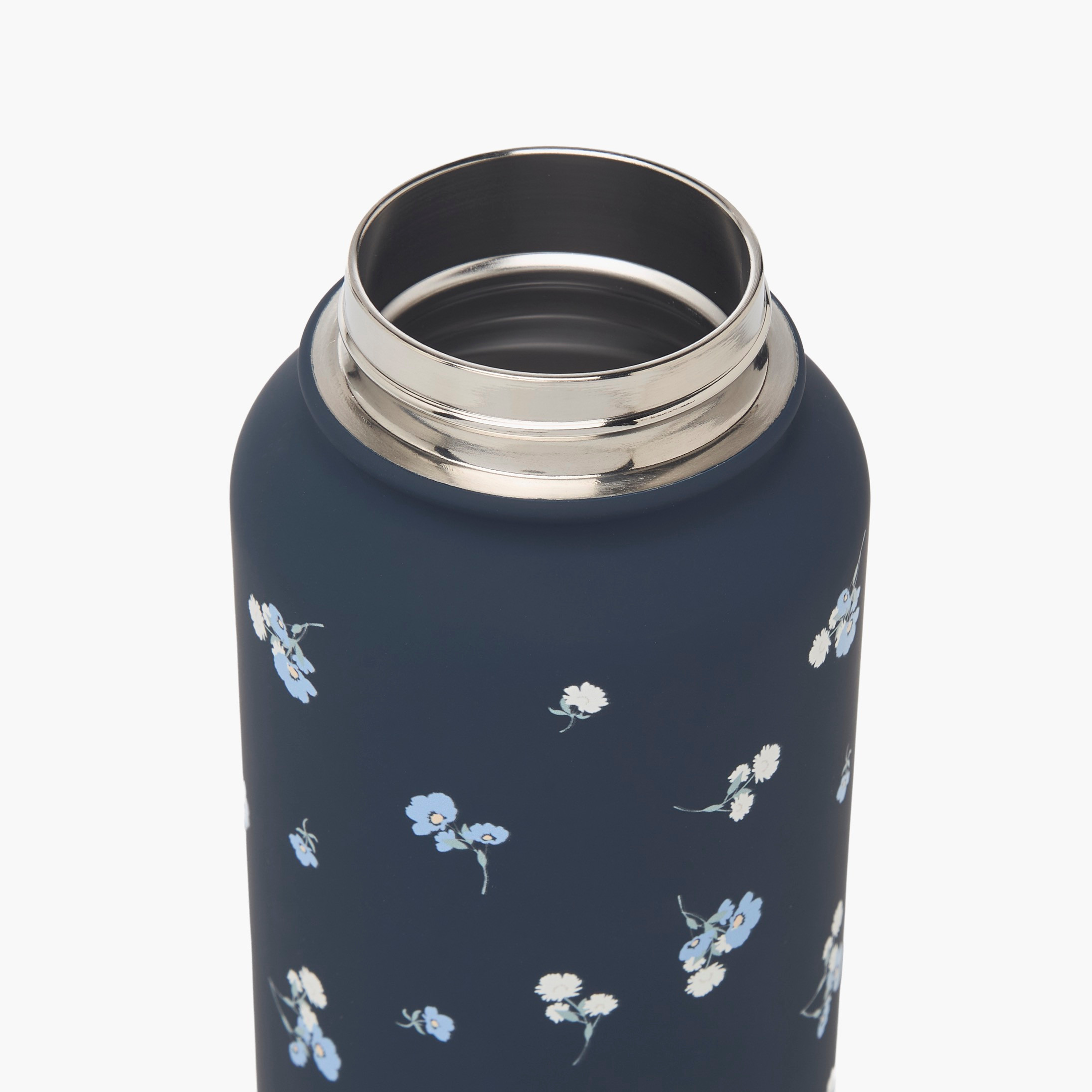 Floral Print Double Wall Stainless Steel Water Bottle with Handle - 1 L-household-dining-drinkserveware-bottles-image-5