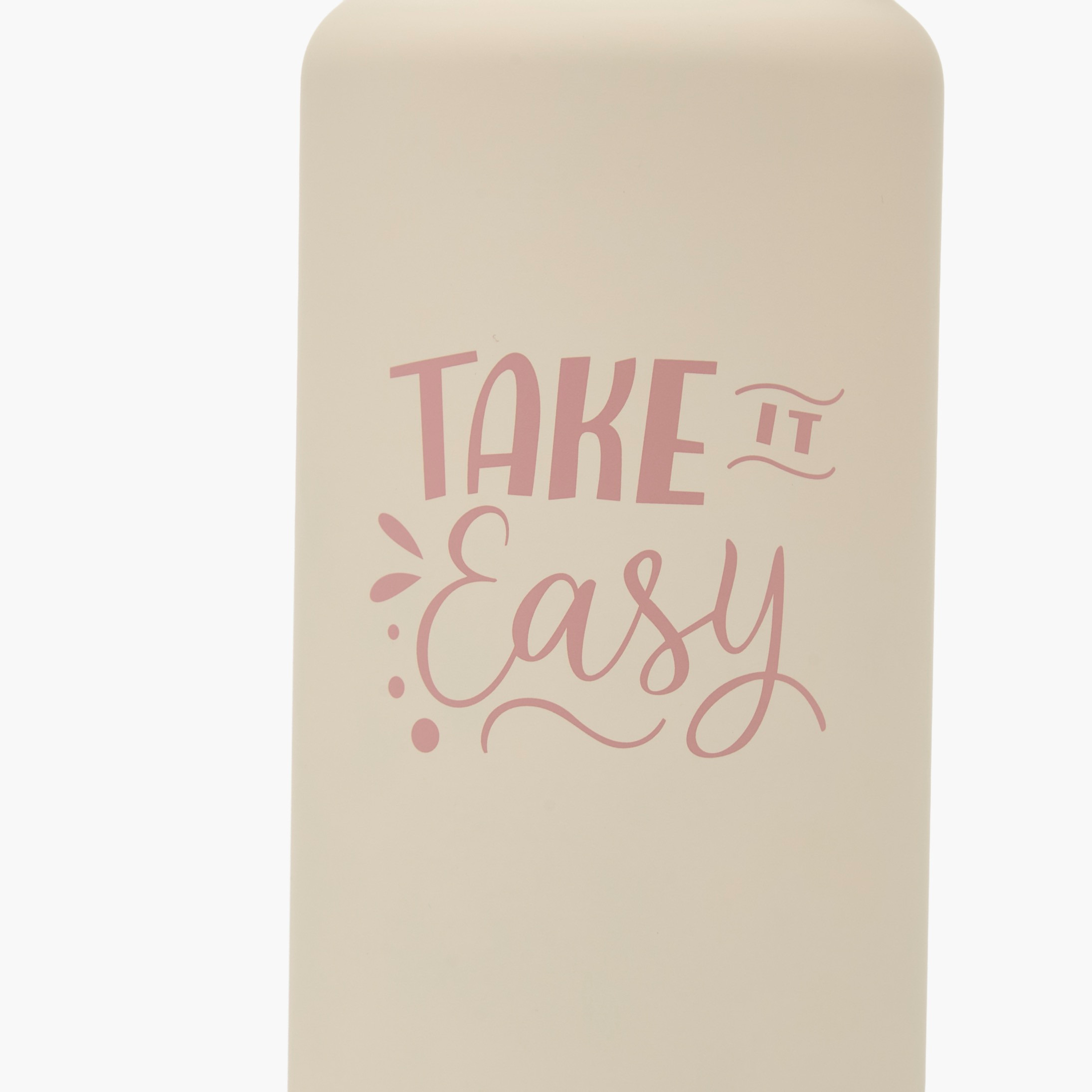 Slogan Print Double Wall Stainless Steel Water Bottle with Handle - 1 L-household-dining-drinkserveware-bottles-image-7