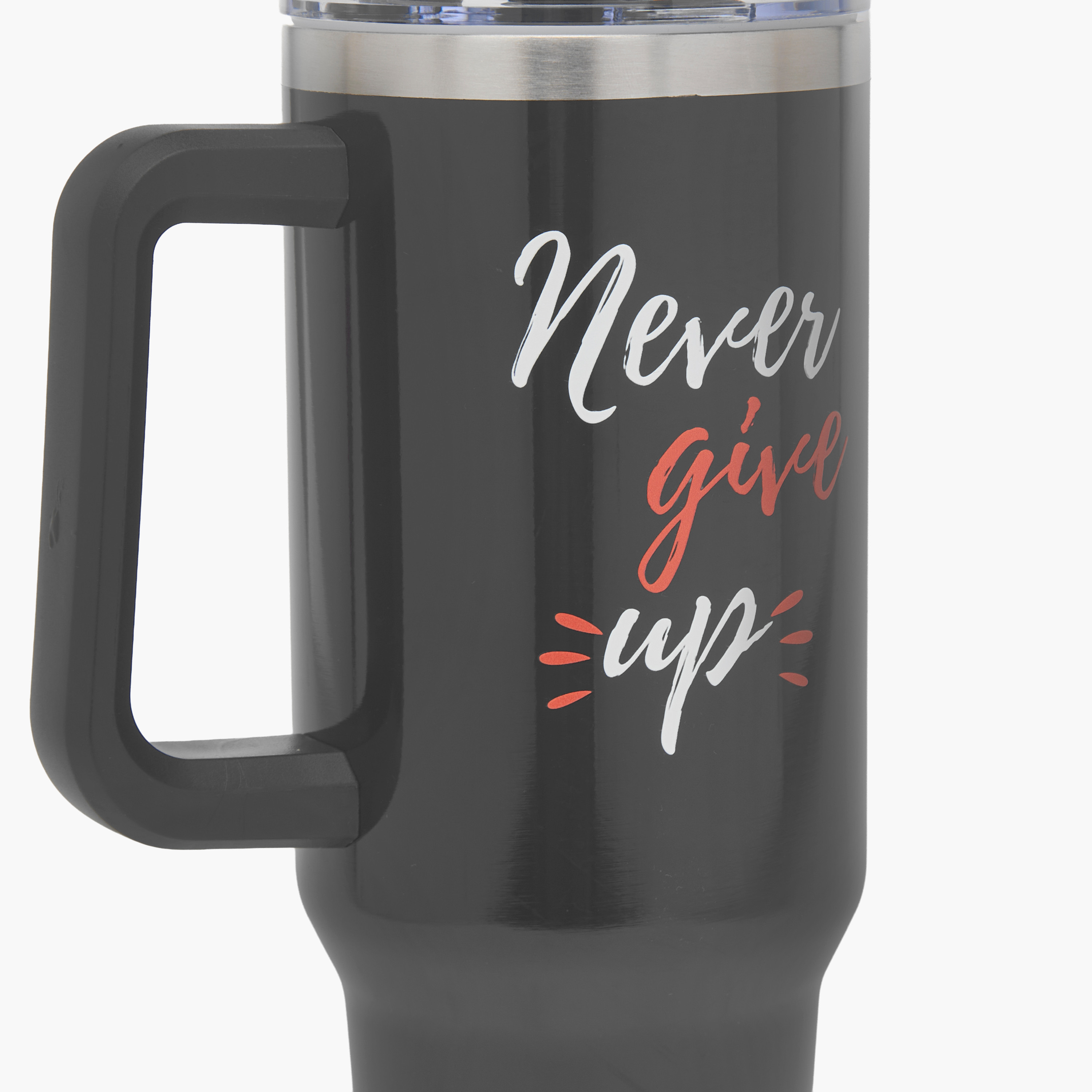 Slogan Print Double Wall Vacuum Mug with Handle - 1.2 L-household-dining-drinkserveware-bottles-image-7
