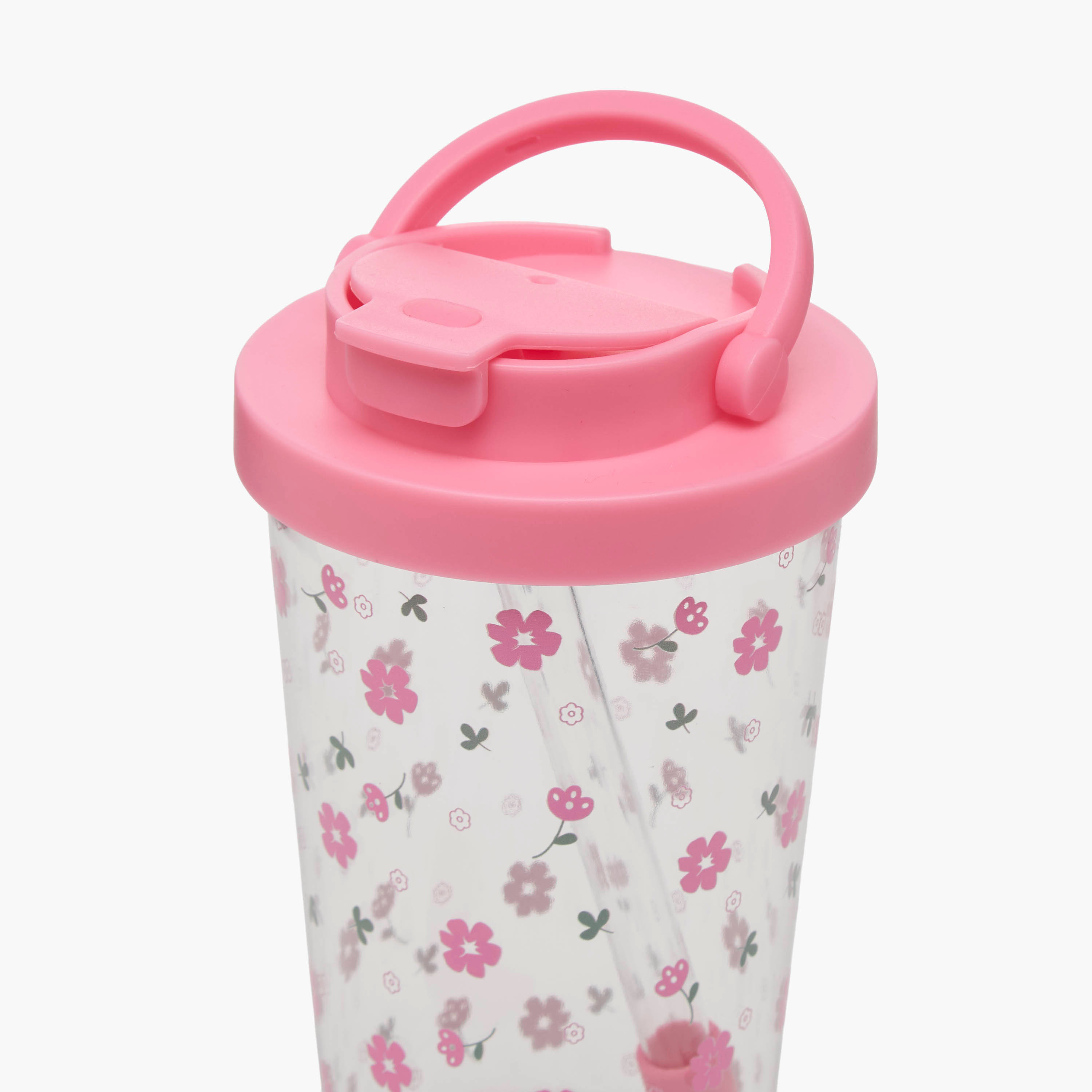 كوب دوموليت بطبعات زهور مع قشّة - 710 مل-household-dining-drinkserveware-bottles-image-4