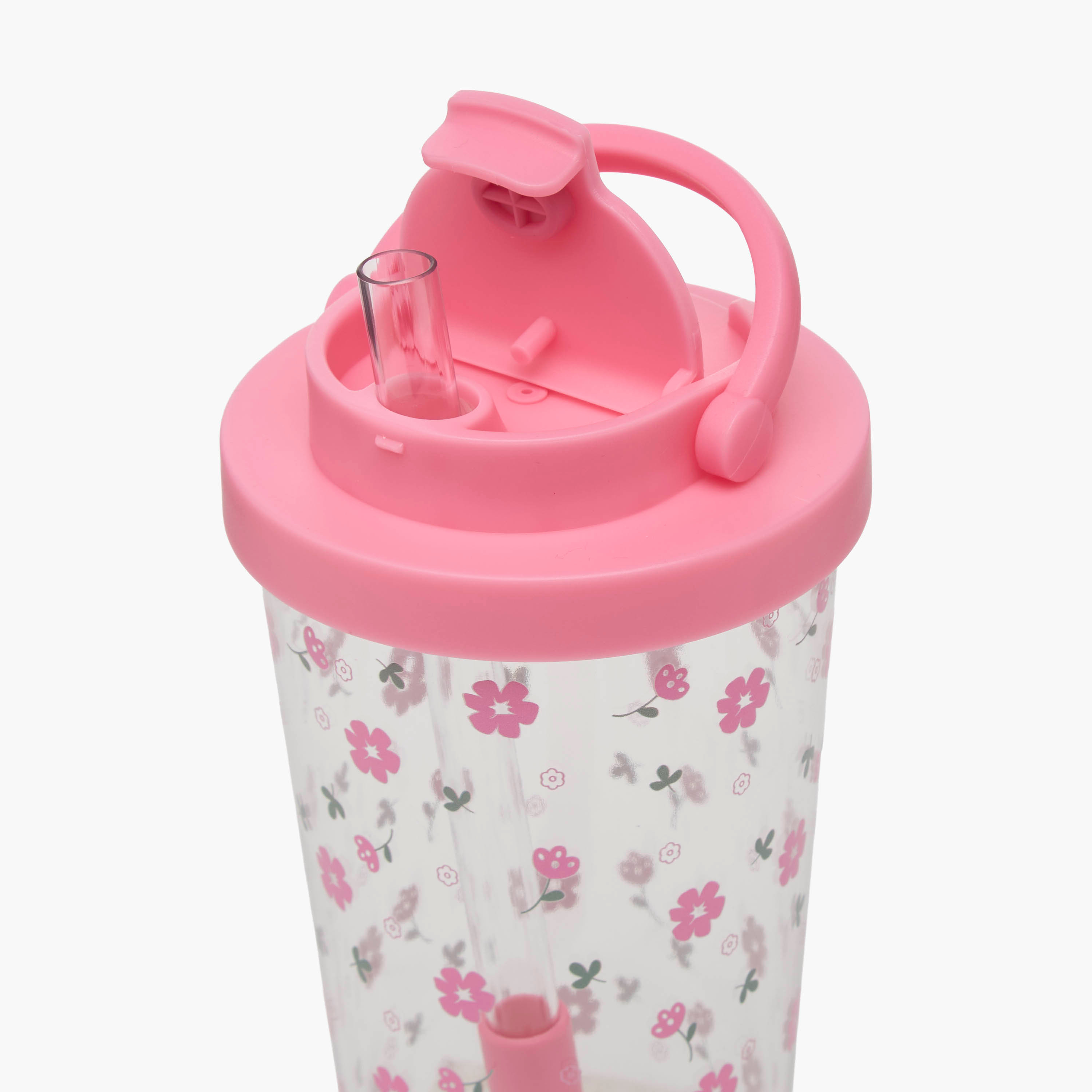 كوب دوموليت بطبعات زهور مع قشّة - 710 مل-household-dining-drinkserveware-bottles-image-5