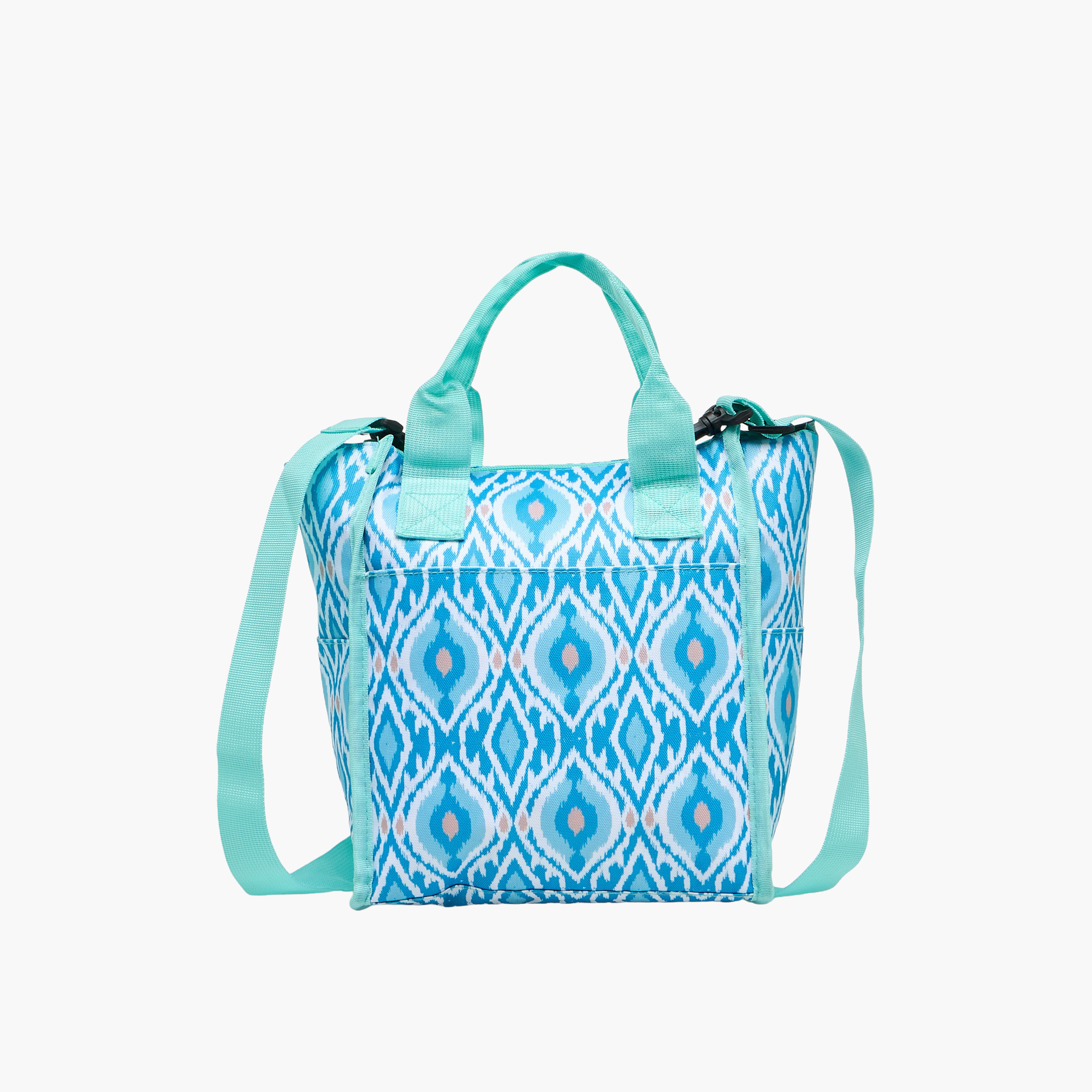 Geometric Print Lunch Bag with Zip Closure-school-lunchessentials-lunchbags-image-1
