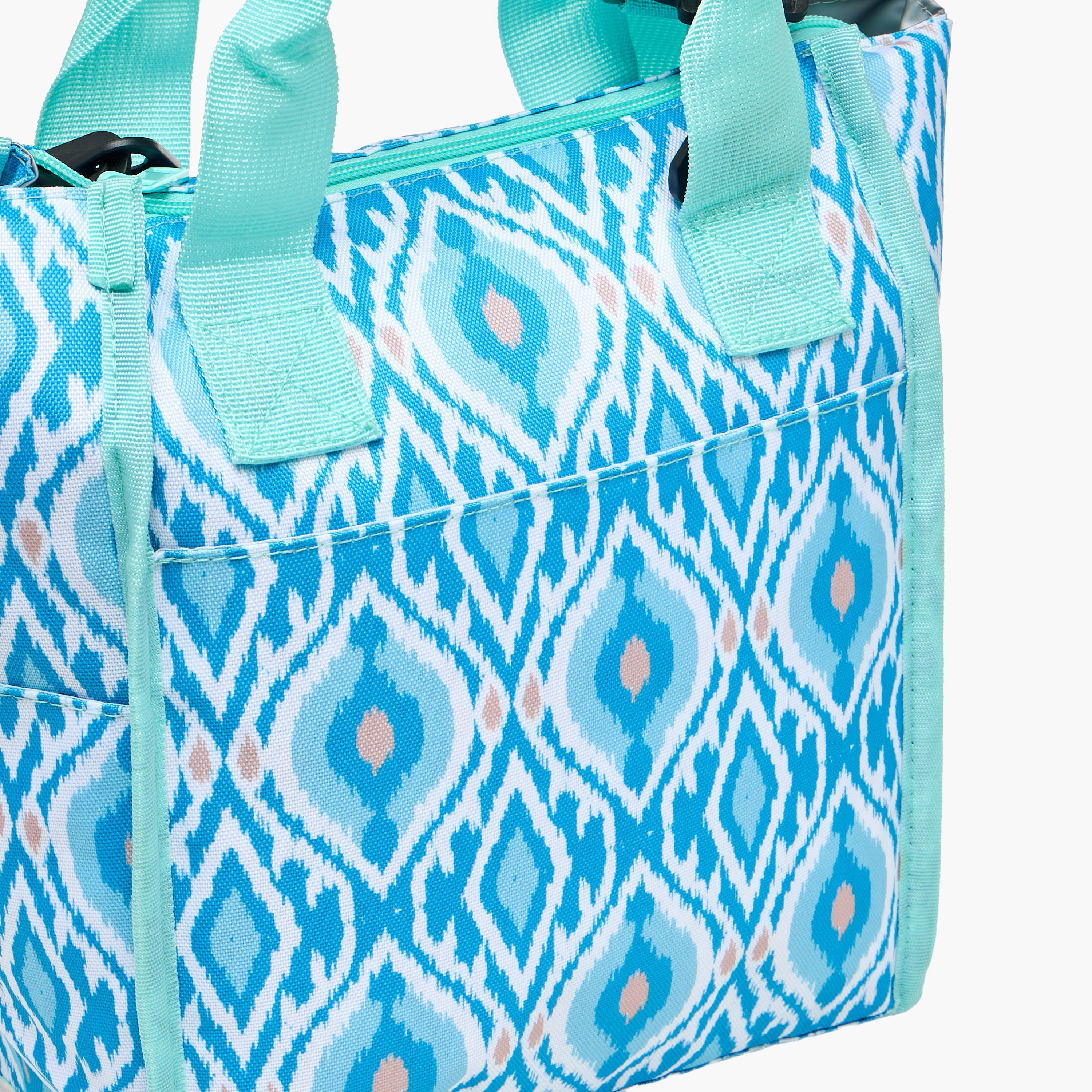 Geometric Print Lunch Bag with Zip Closure-school-lunchessentials-lunchbags-image-3